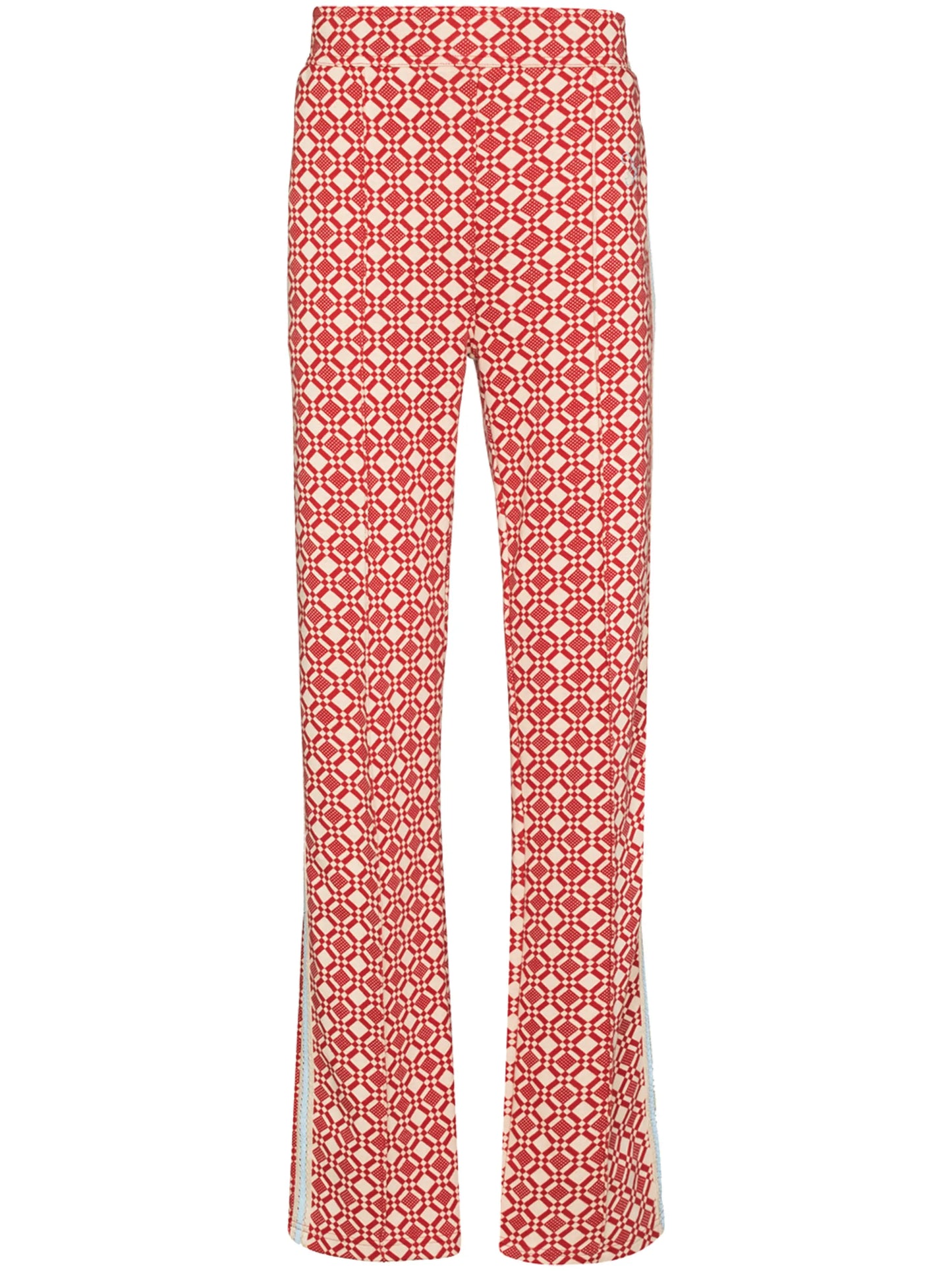 Power geometric-print trousers