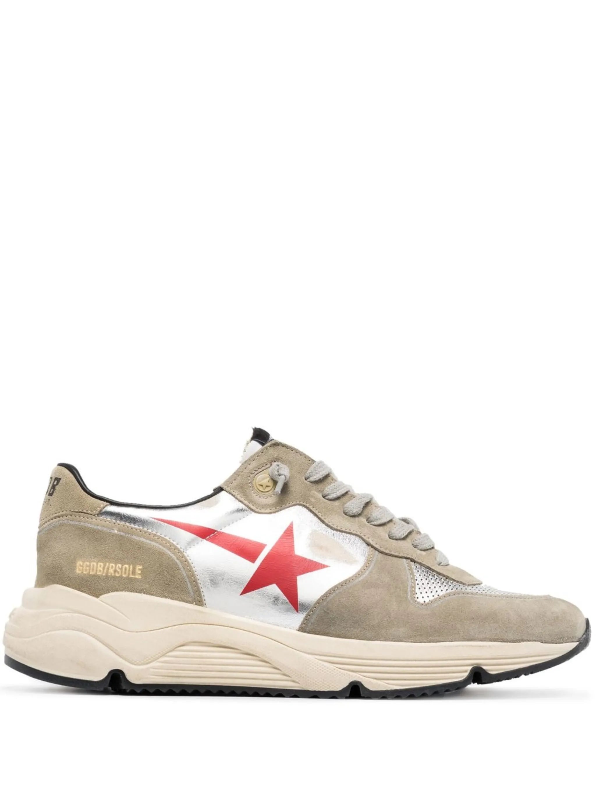 panelled low-top sneakers