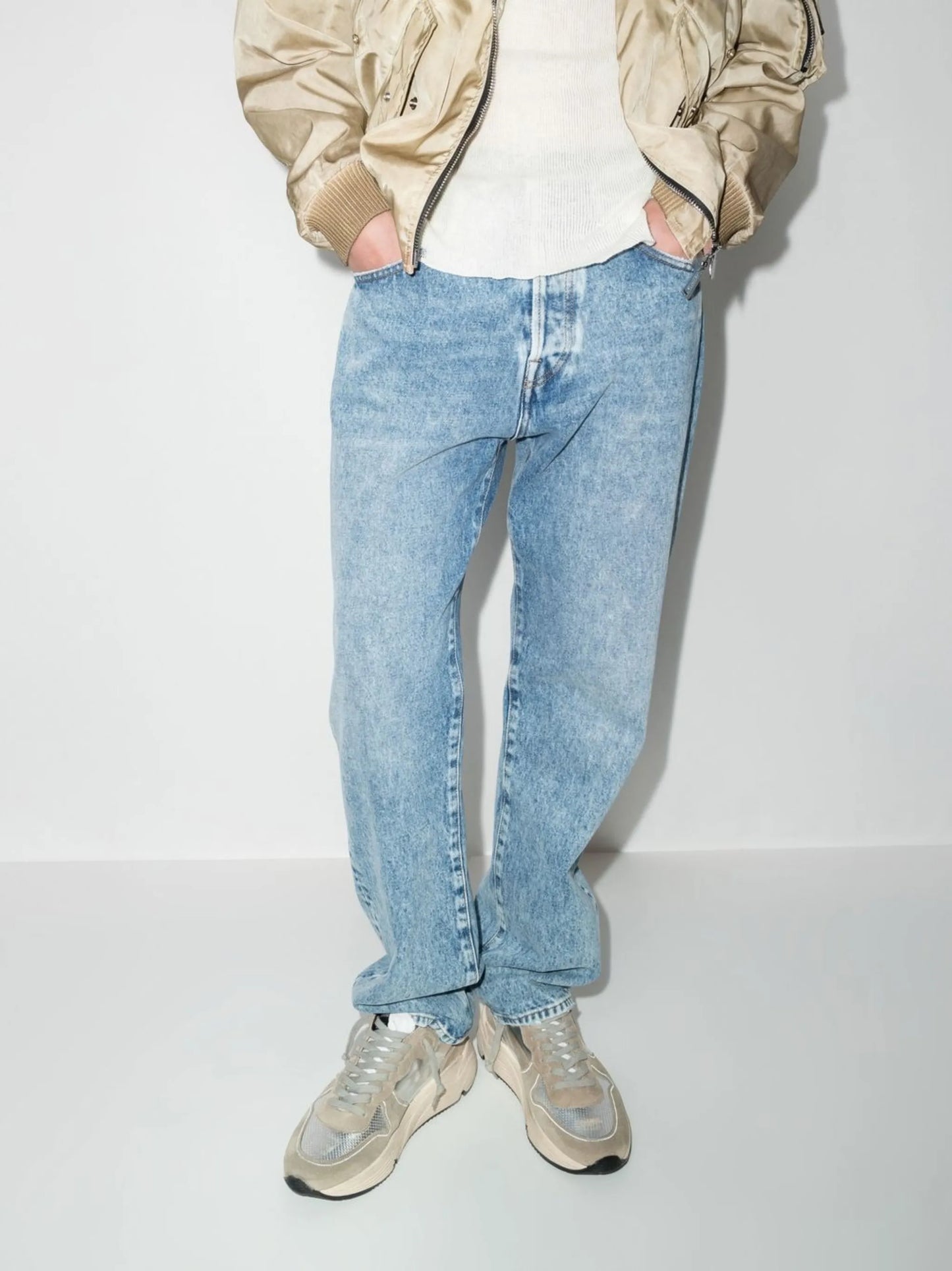 panelled low-top sneakers