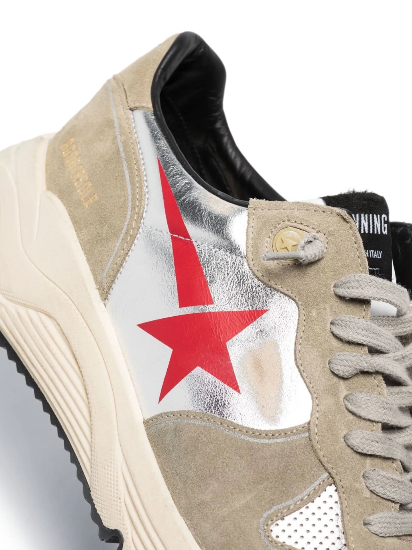 panelled low-top sneakers