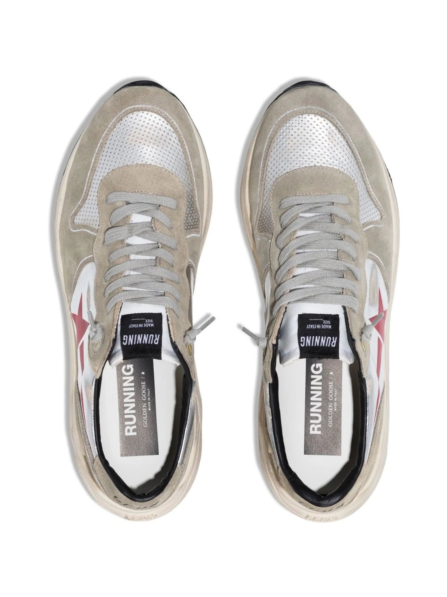 panelled low-top sneakers
