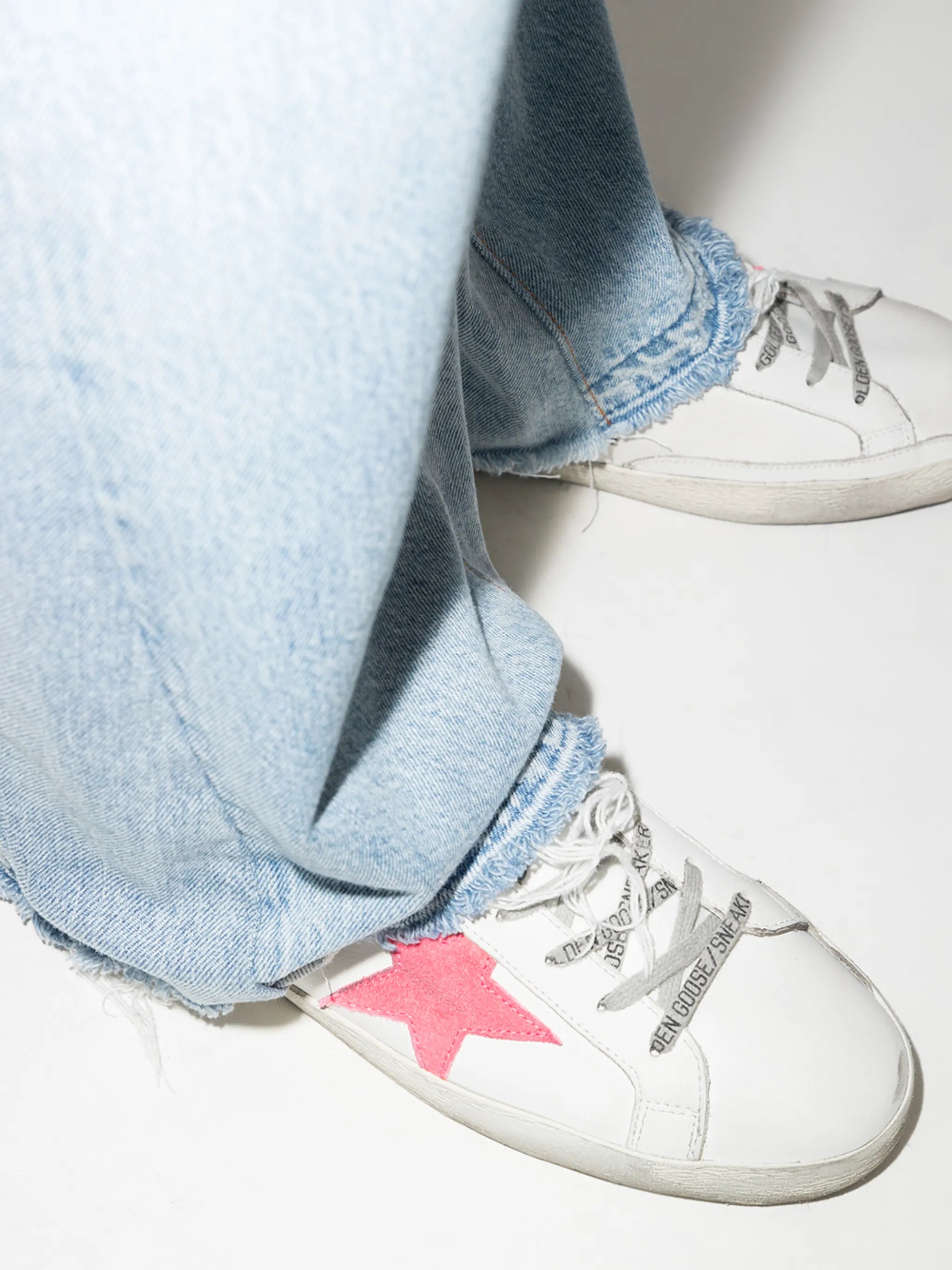star-patch lace-up sneakers