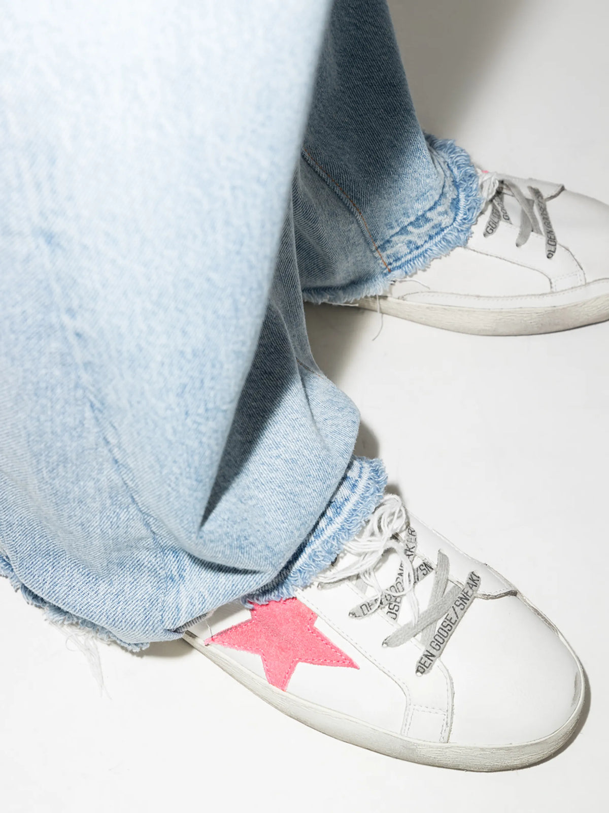 star-patch lace-up sneakers