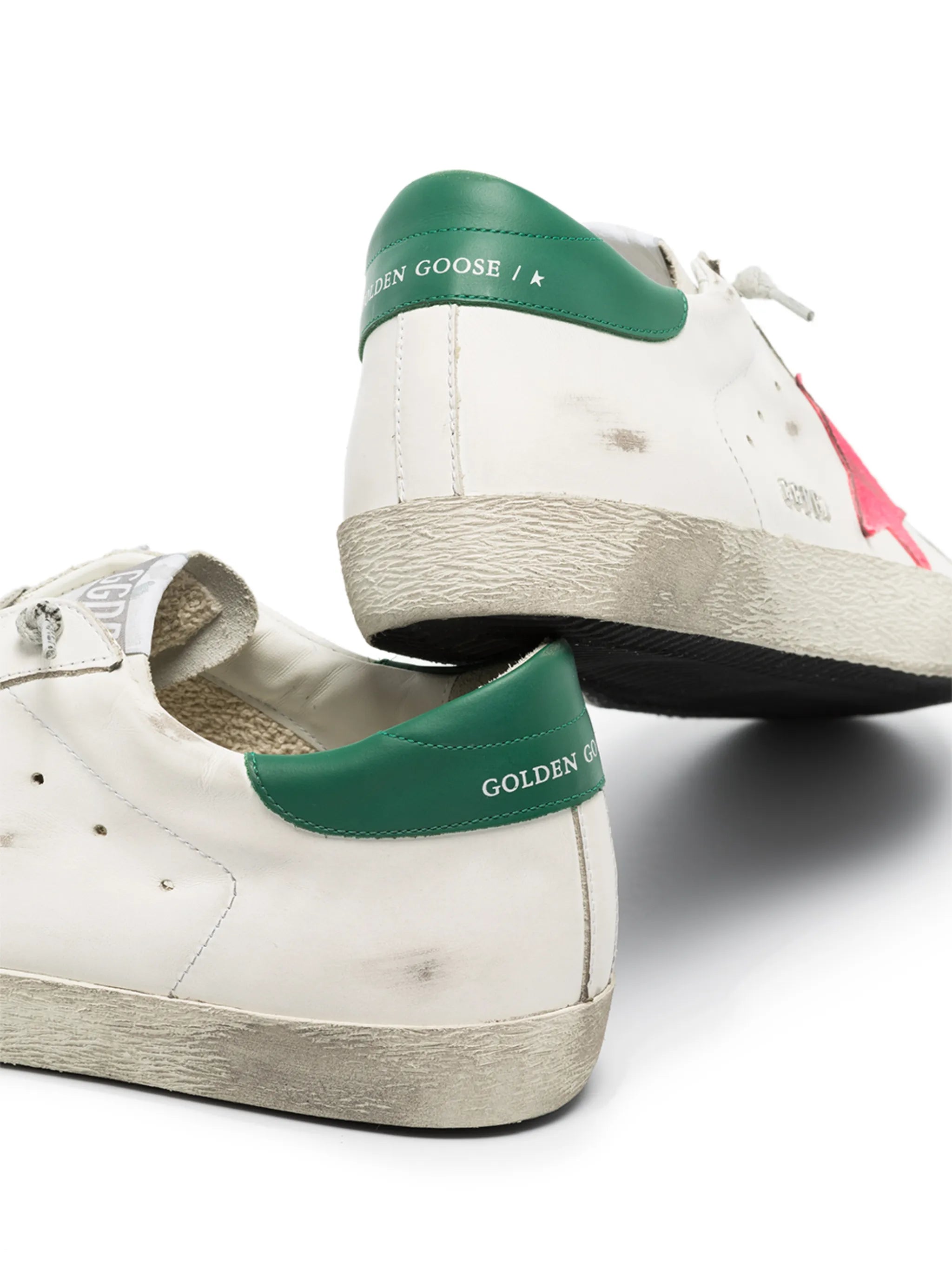 star-patch lace-up sneakers