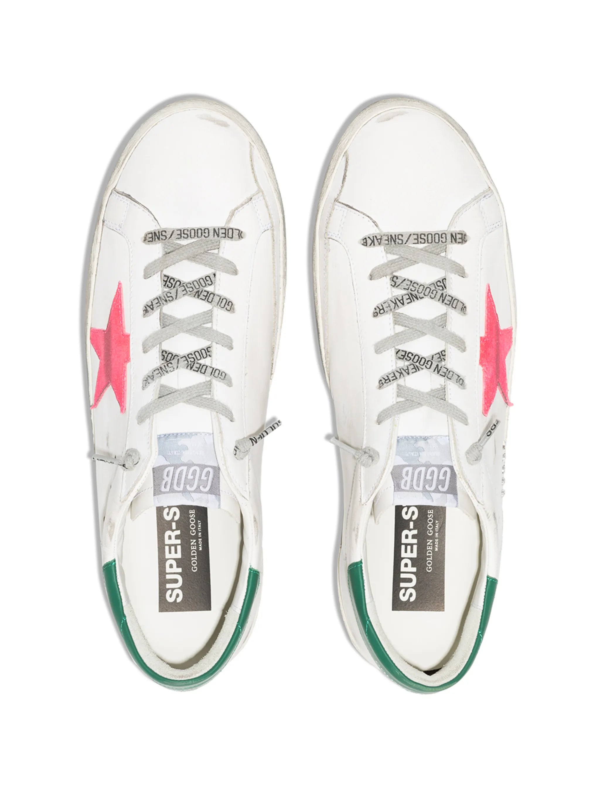 star-patch lace-up sneakers
