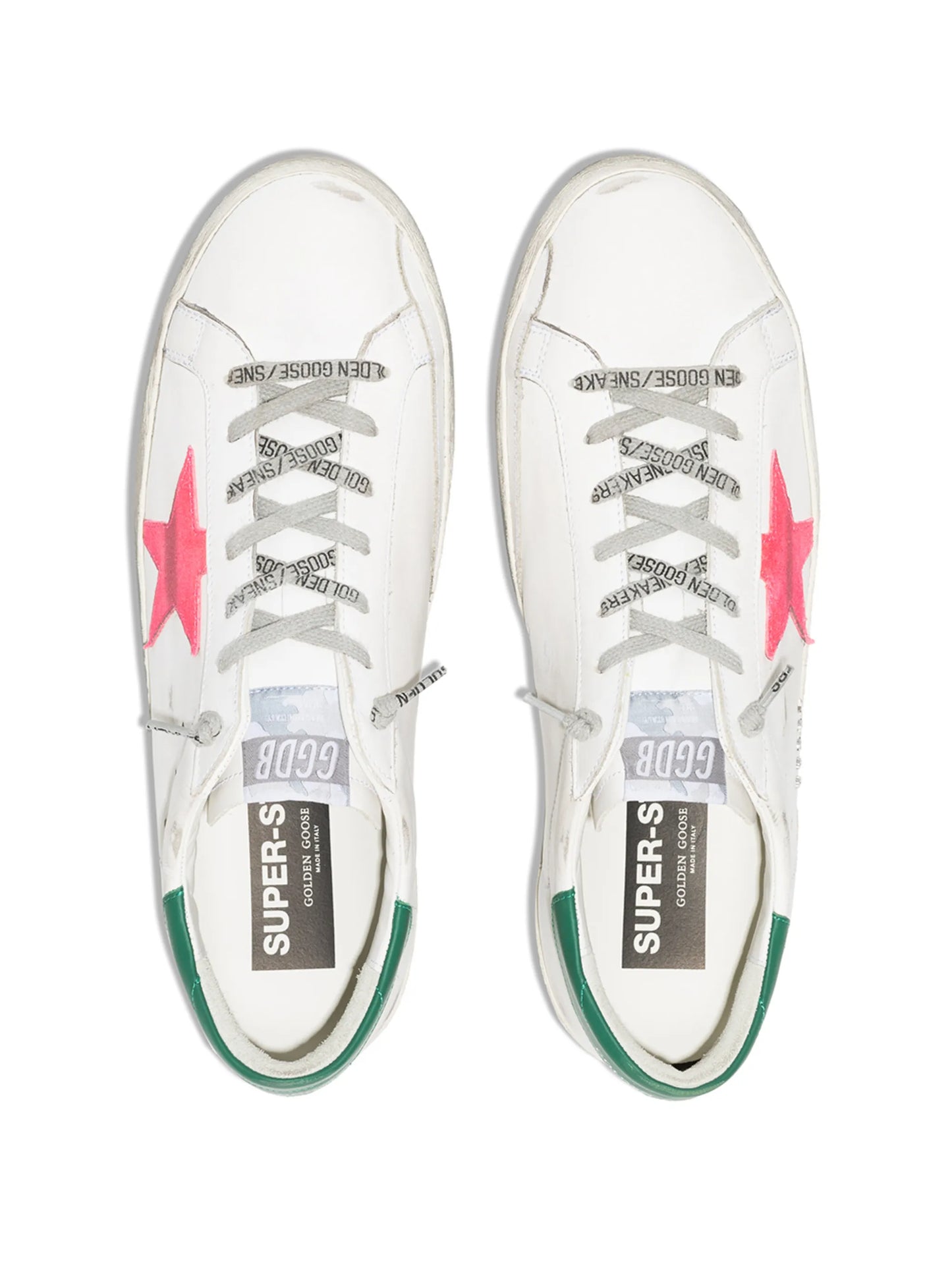 star-patch lace-up sneakers