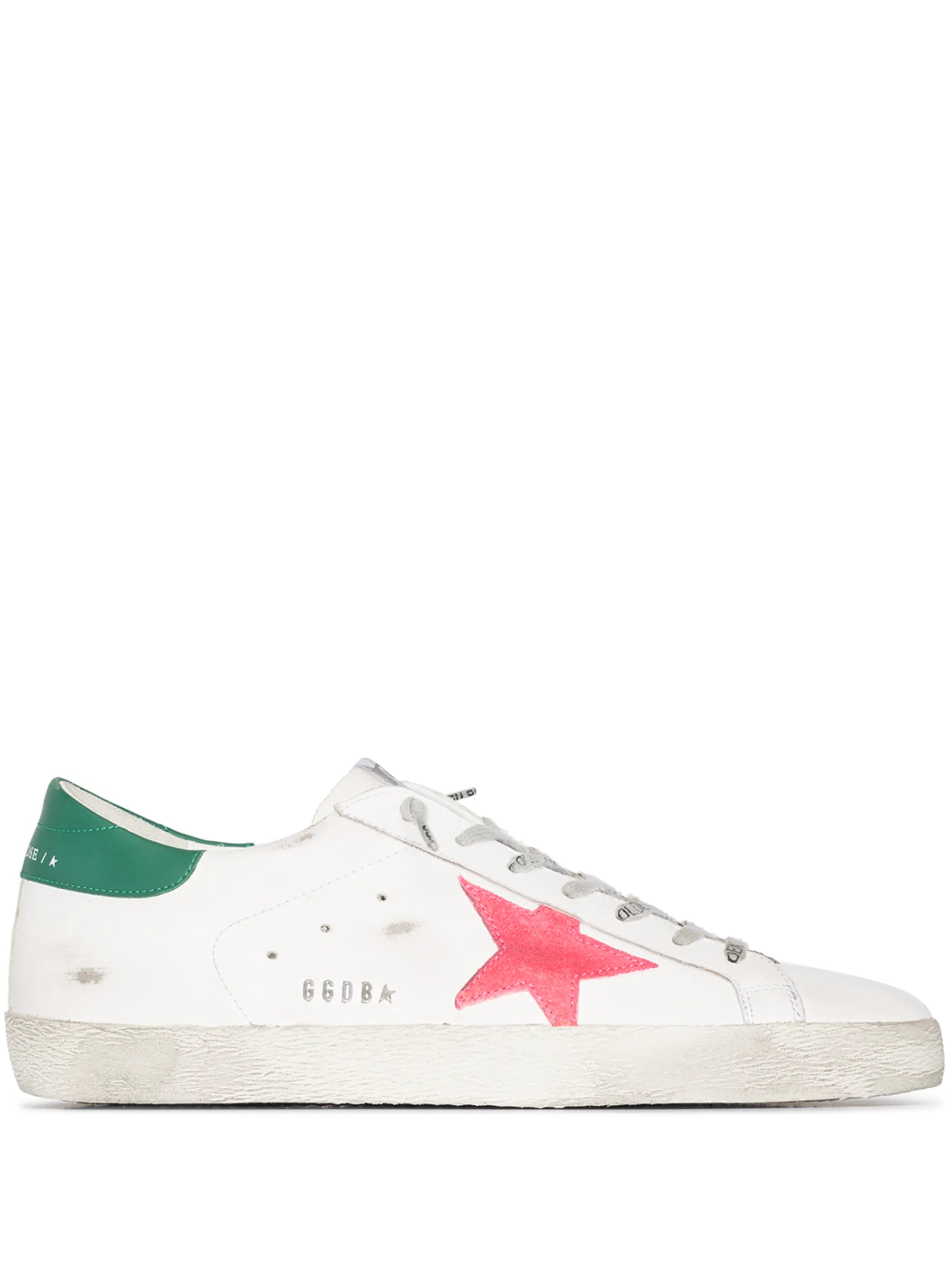 star-patch lace-up sneakers