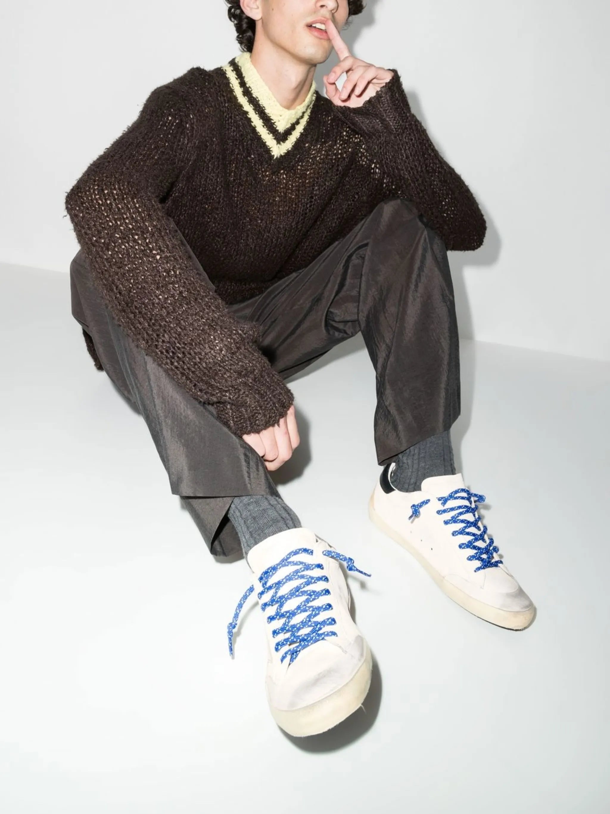 Superstar lace-up trainers