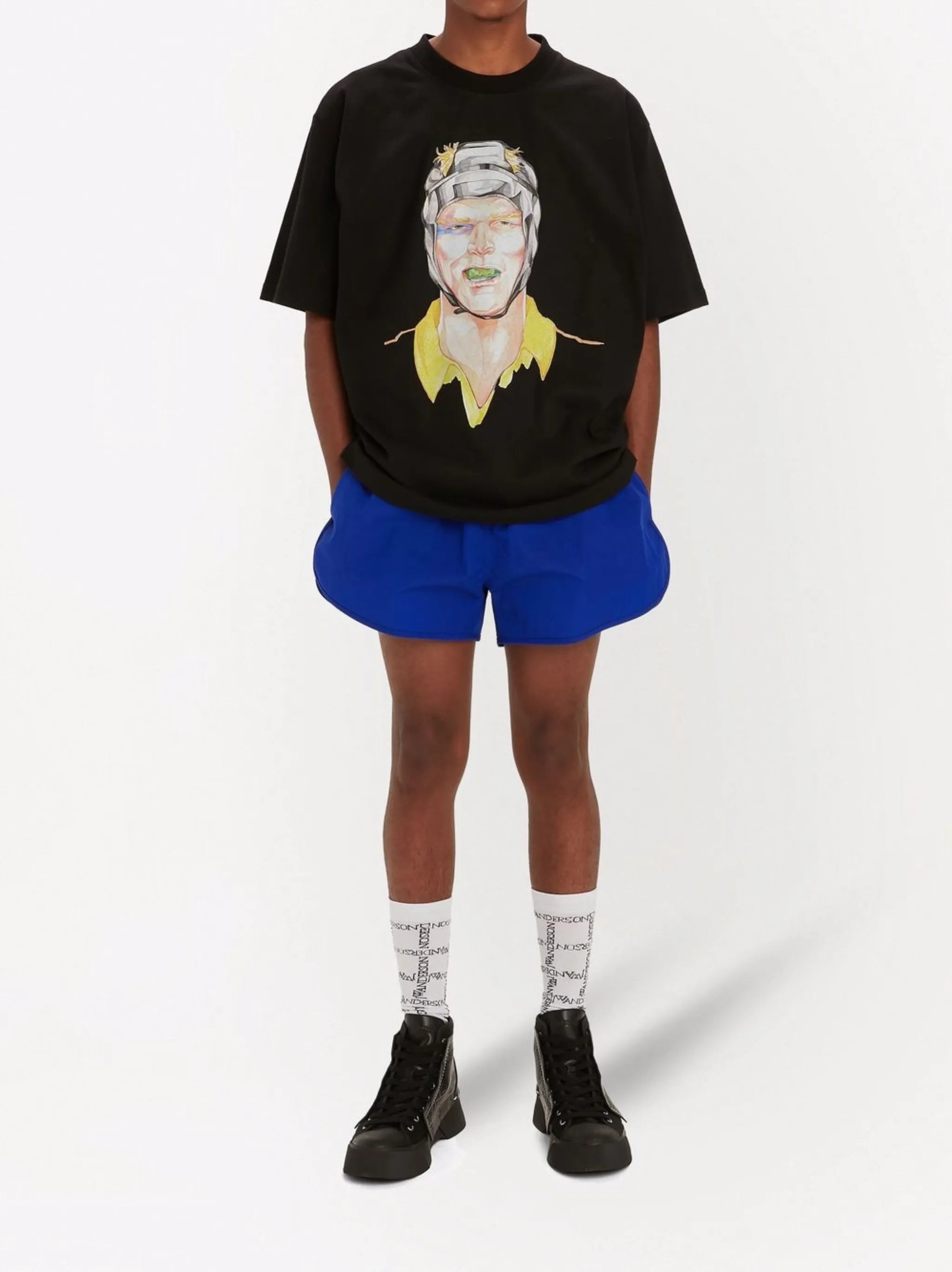 Rugby-print cotton T-shirt