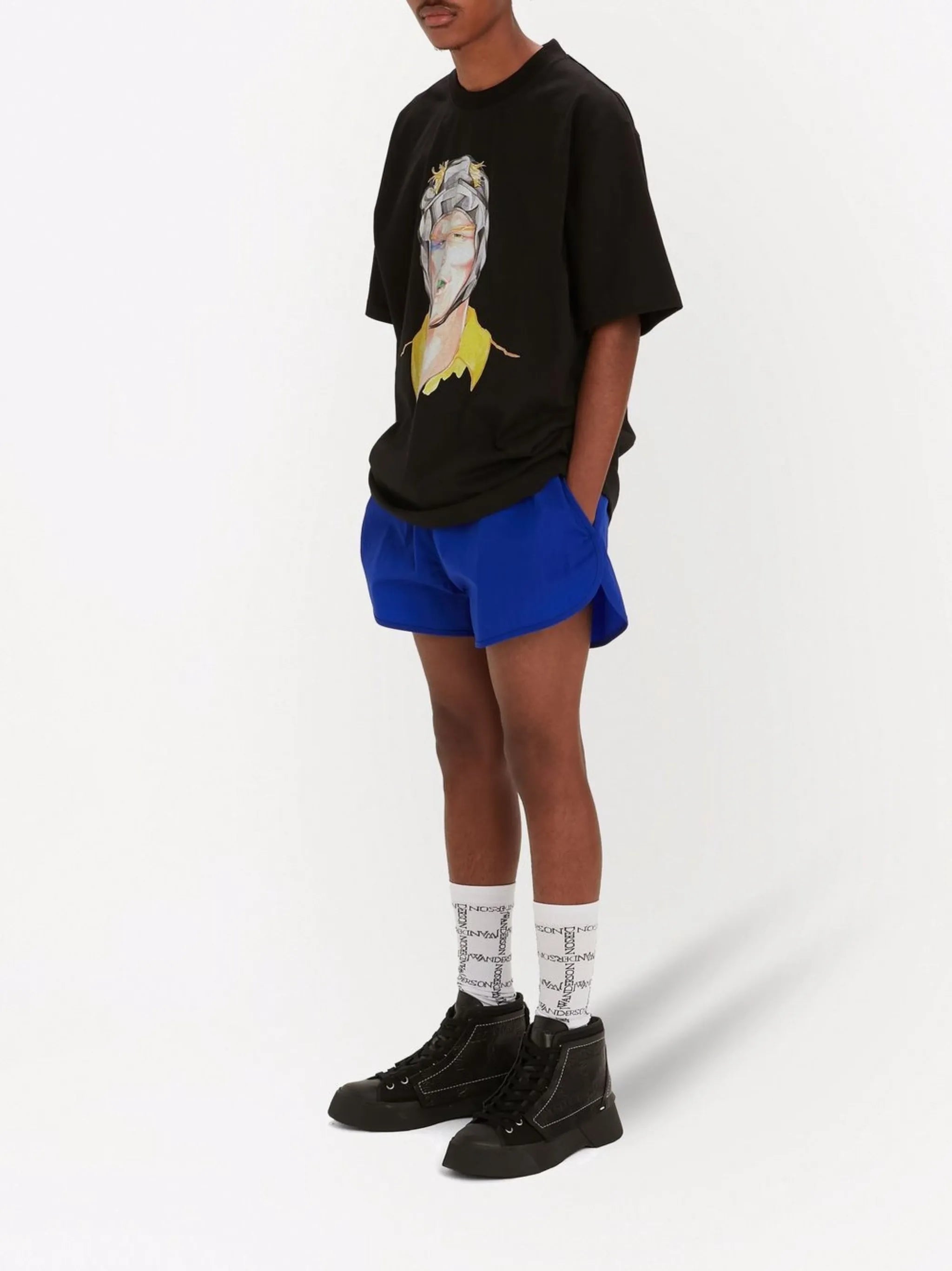 Rugby-print cotton T-shirt