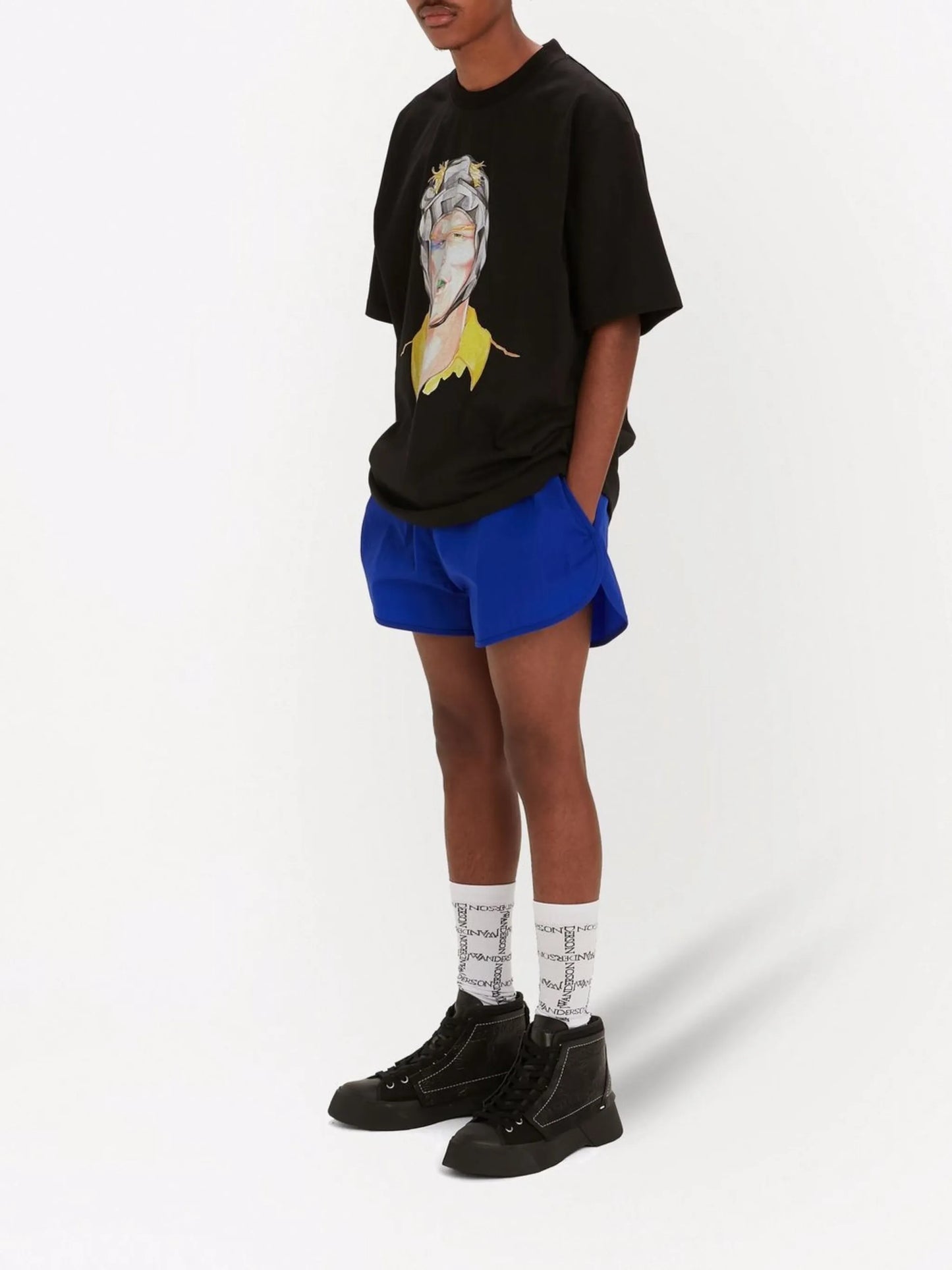 Rugby-print cotton T-shirt
