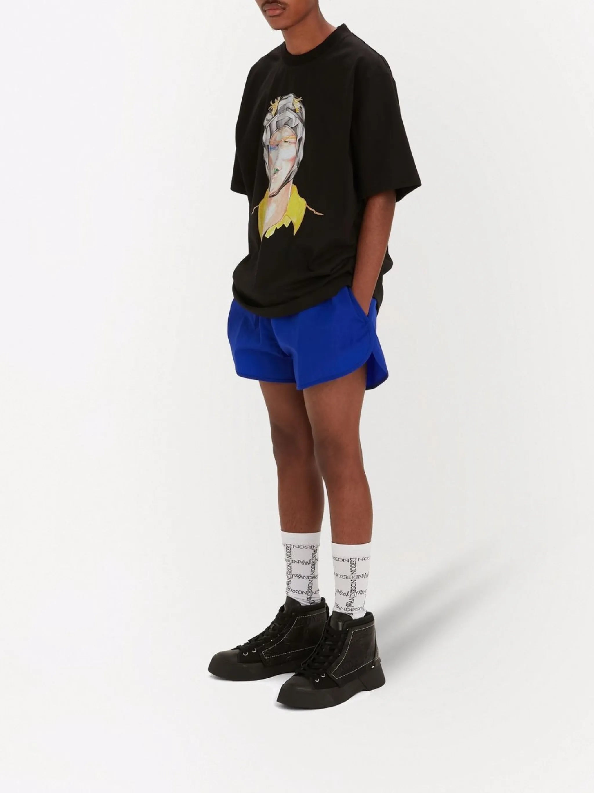 Rugby-print cotton T-shirt