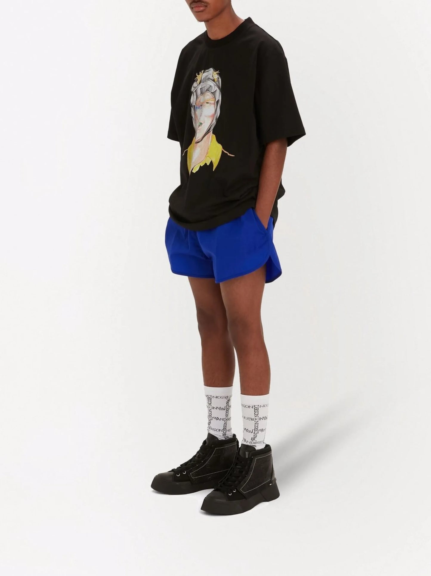 Rugby-print cotton T-shirt