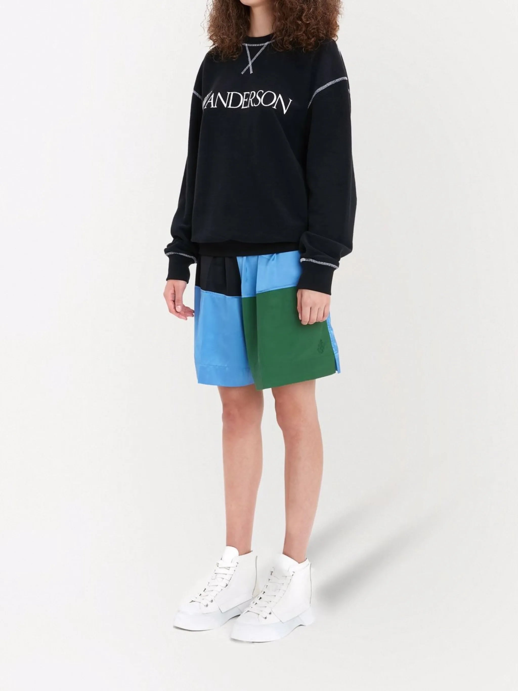 logo-print knitted sweatshirt