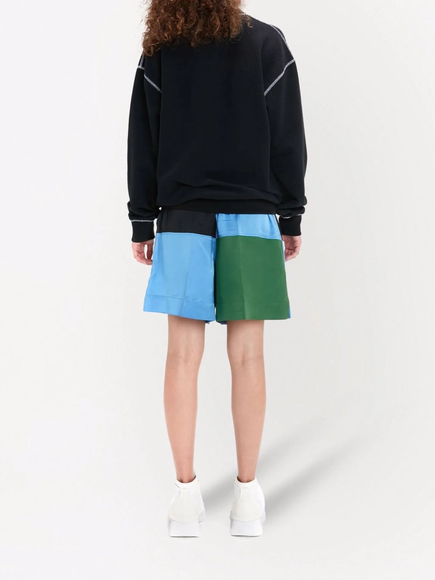 logo-print knitted sweatshirt