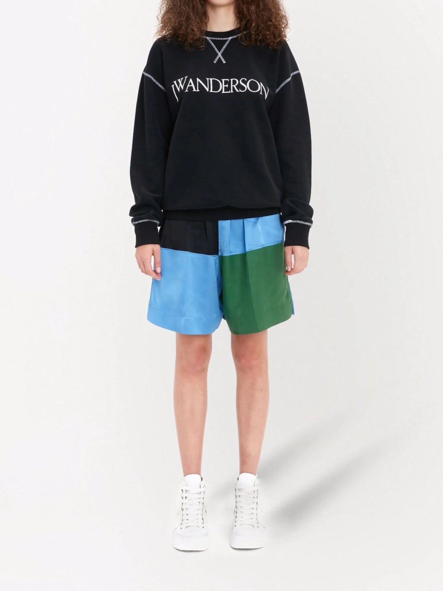logo-print knitted sweatshirt