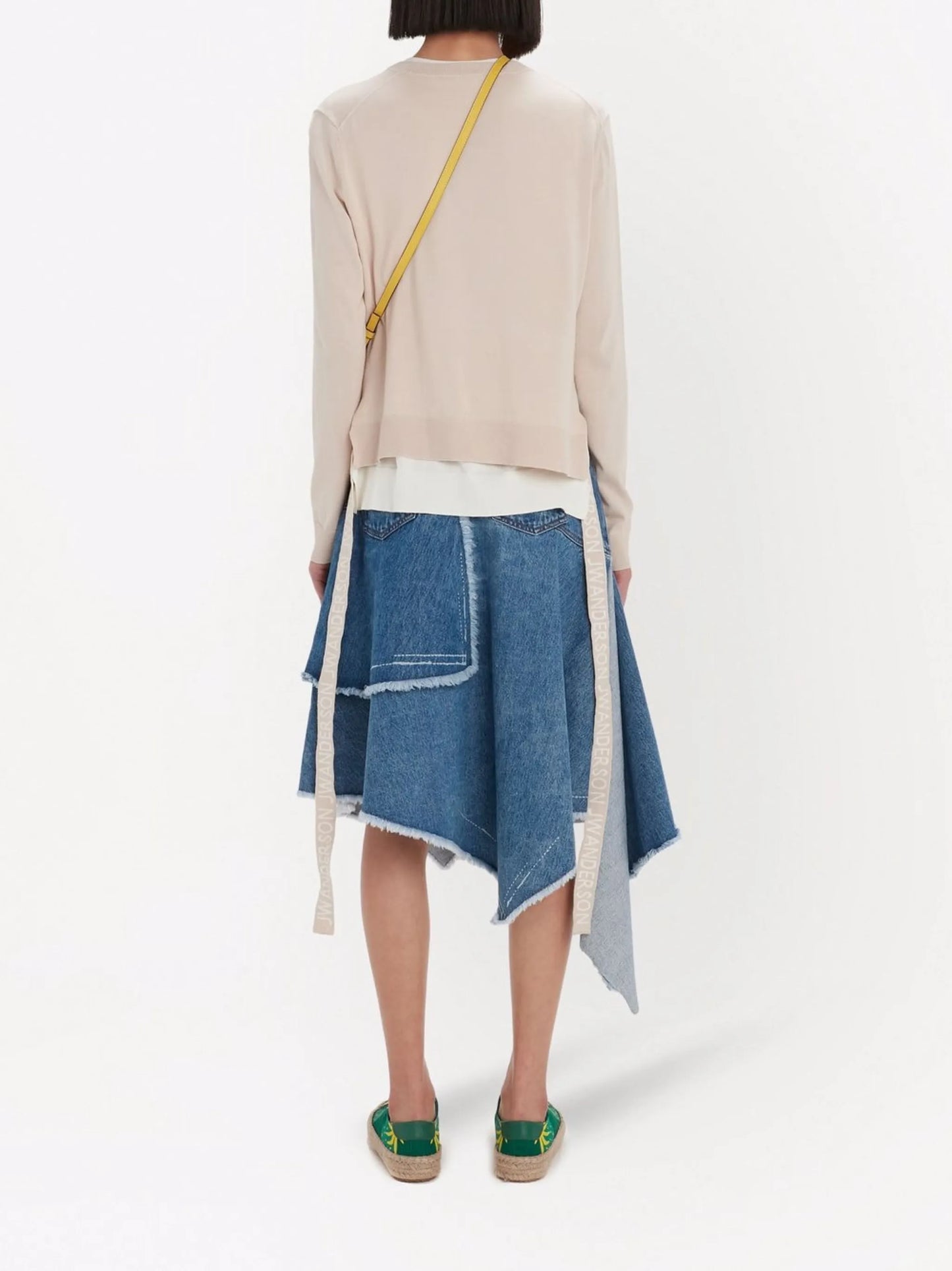 layered crew neck jumper