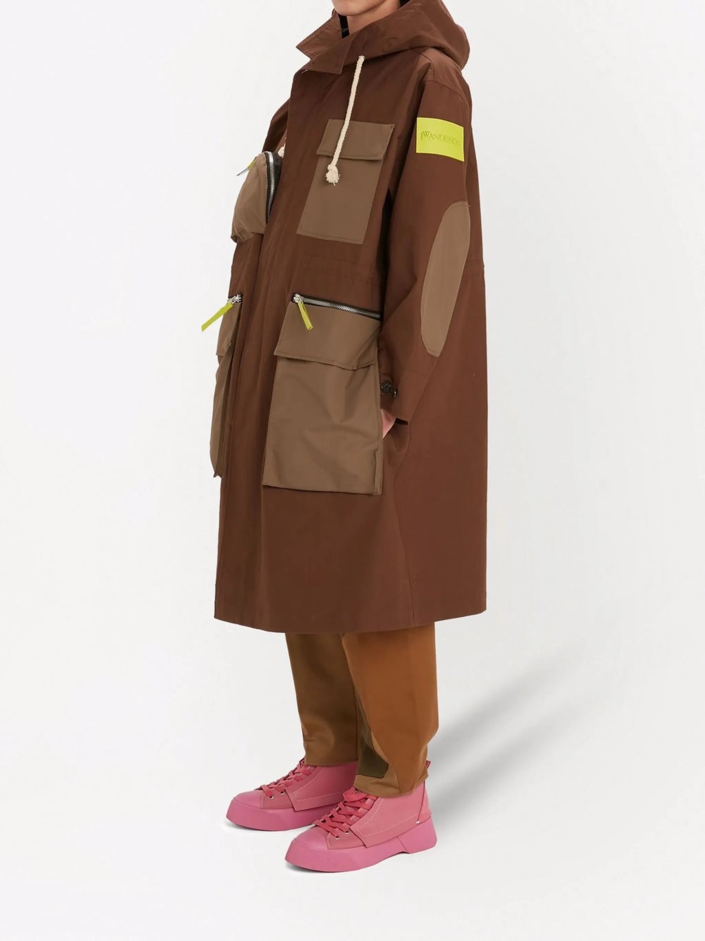 multi-pocket hooded parka