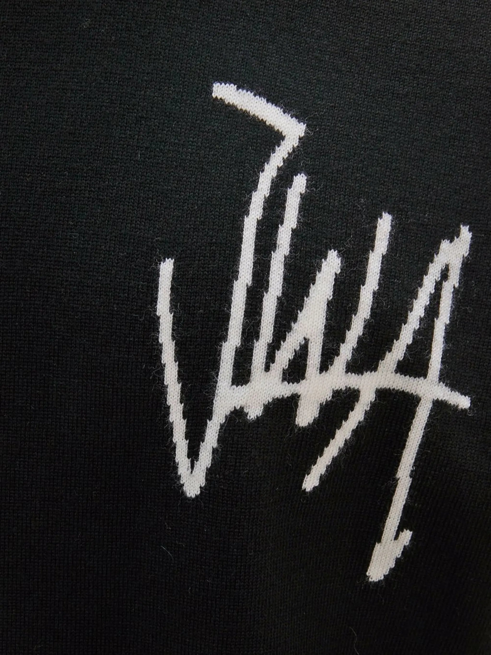 intarsia-logo crew neck jumper