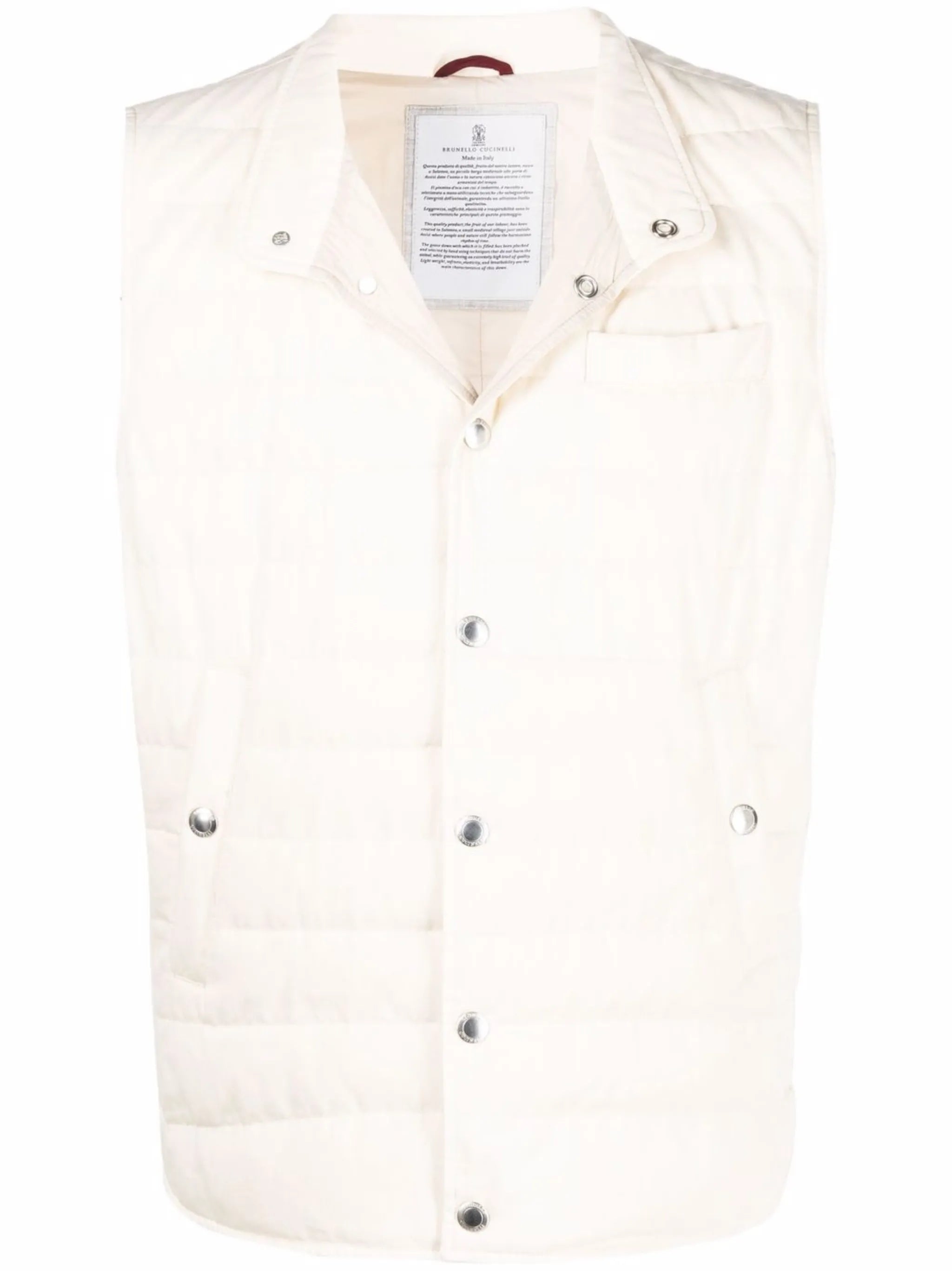 press-stud padded gilet