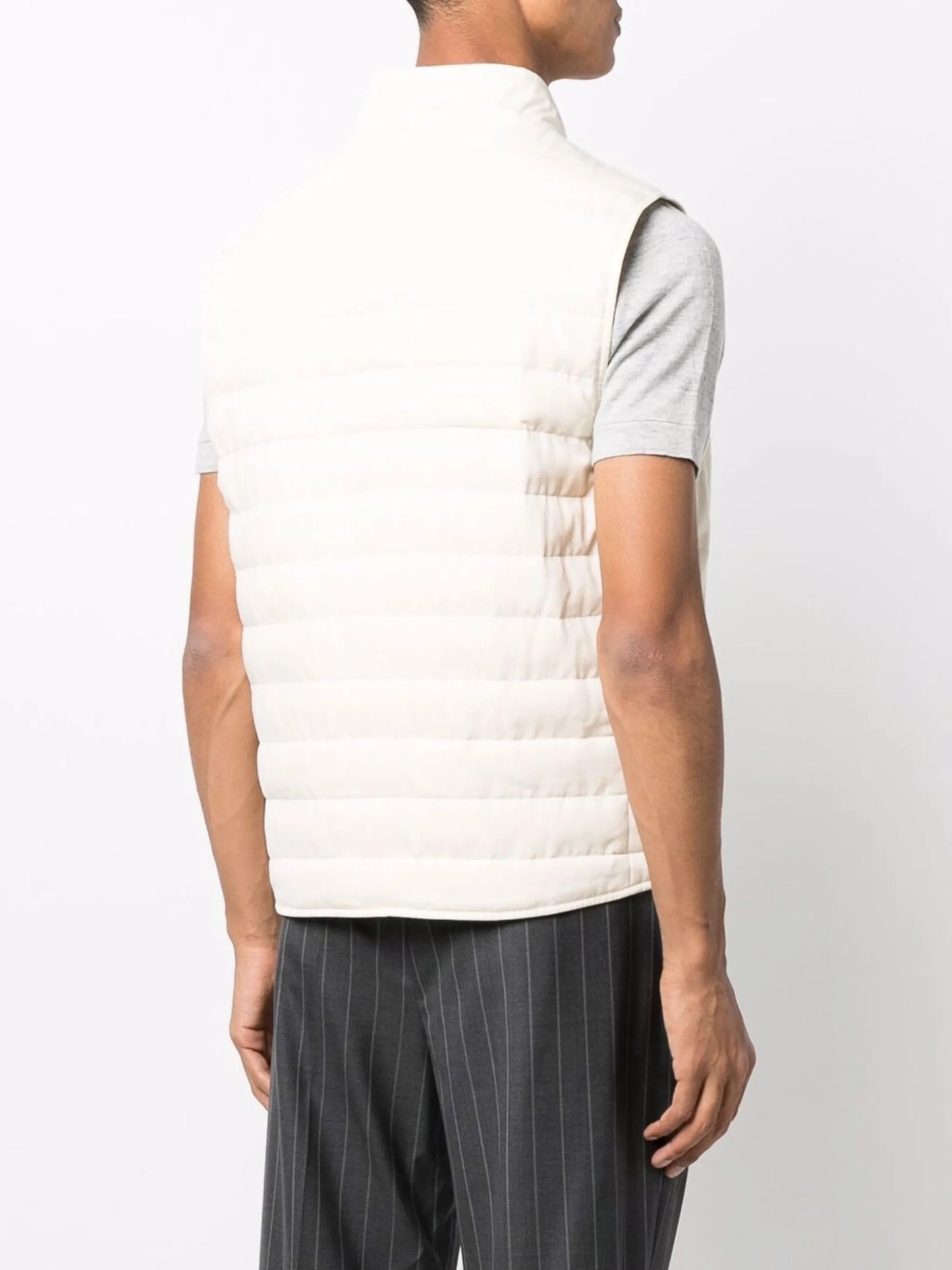 press-stud padded gilet