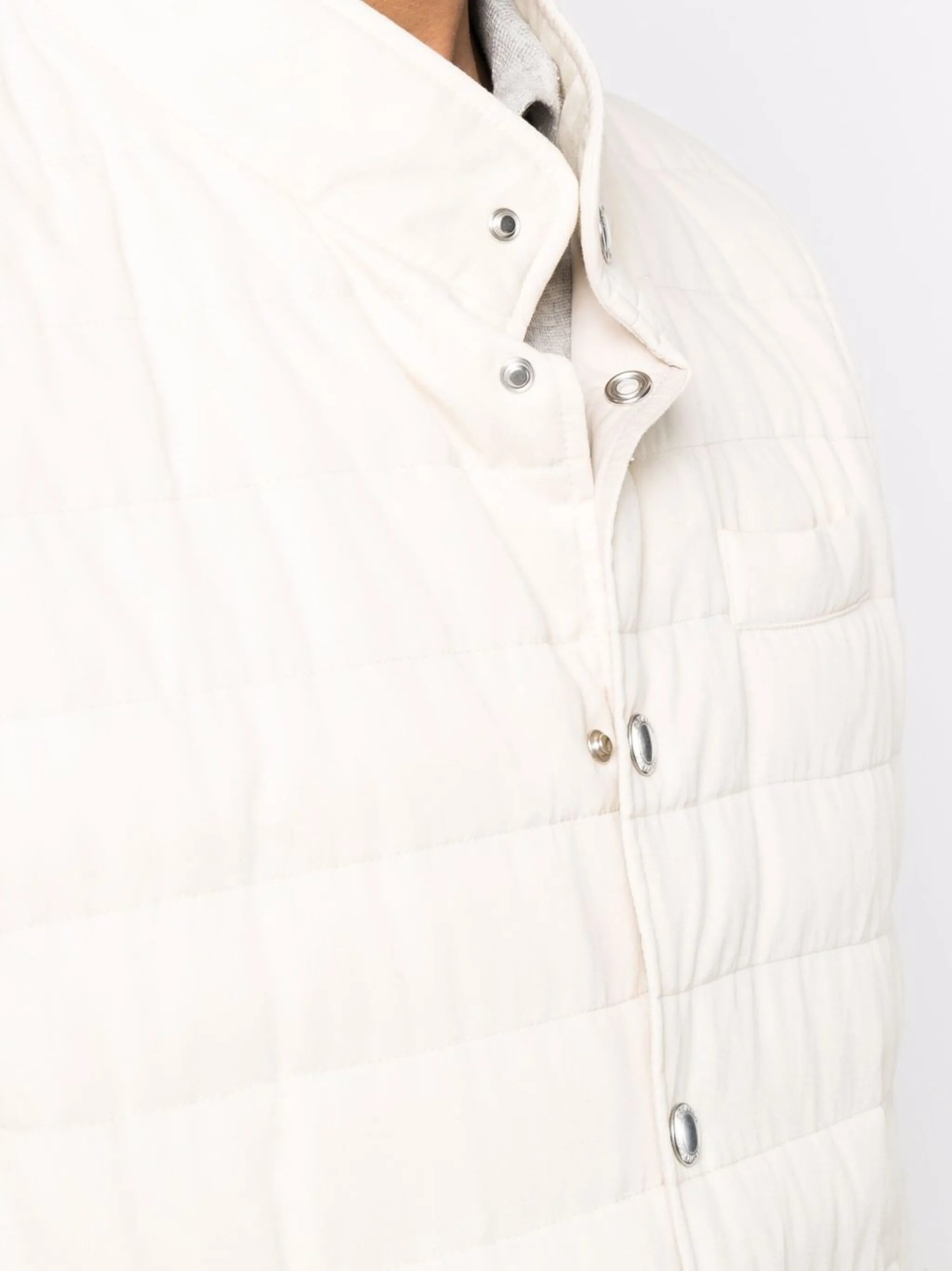 press-stud padded gilet