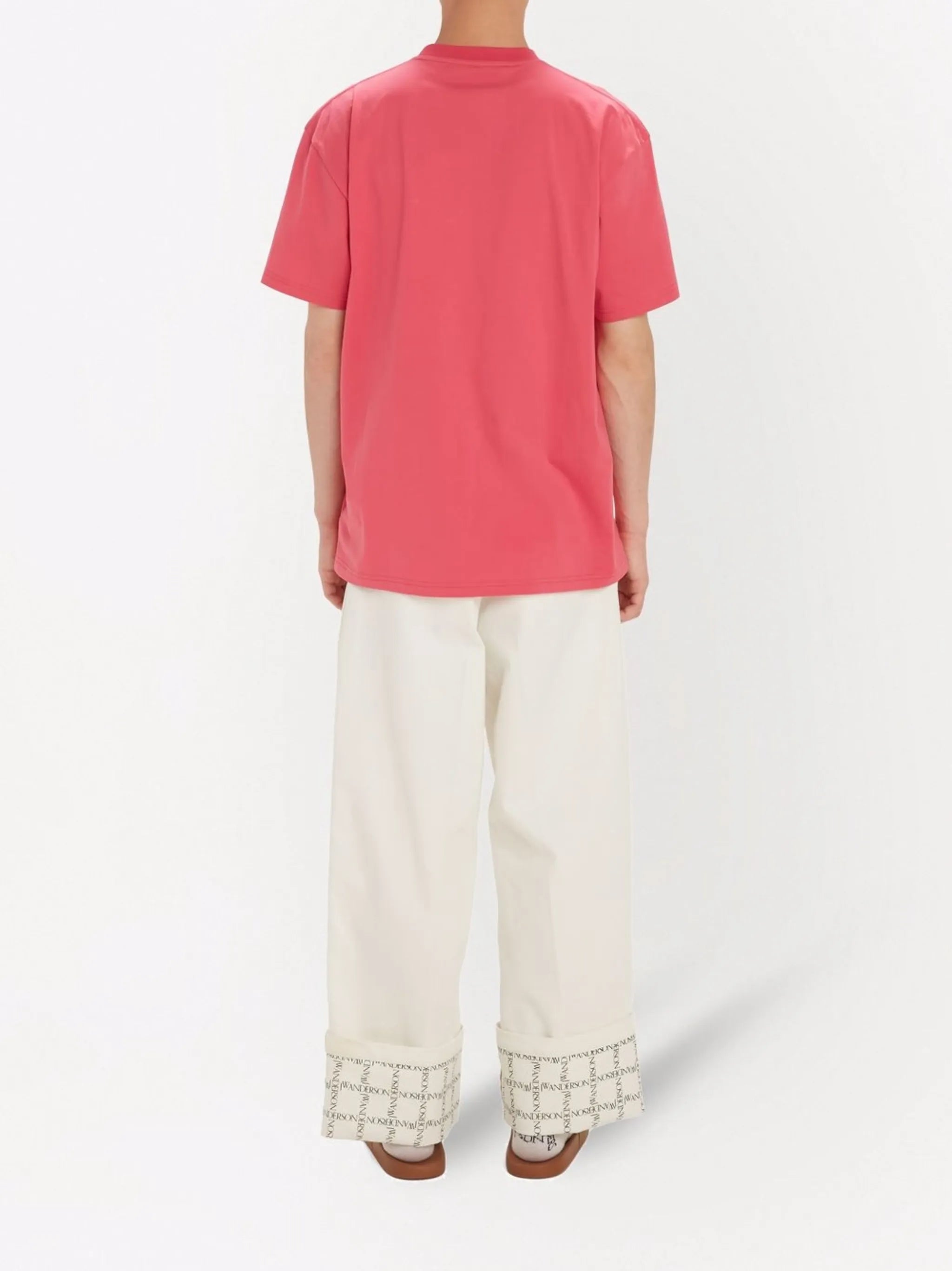logo-print wide-leg jeans