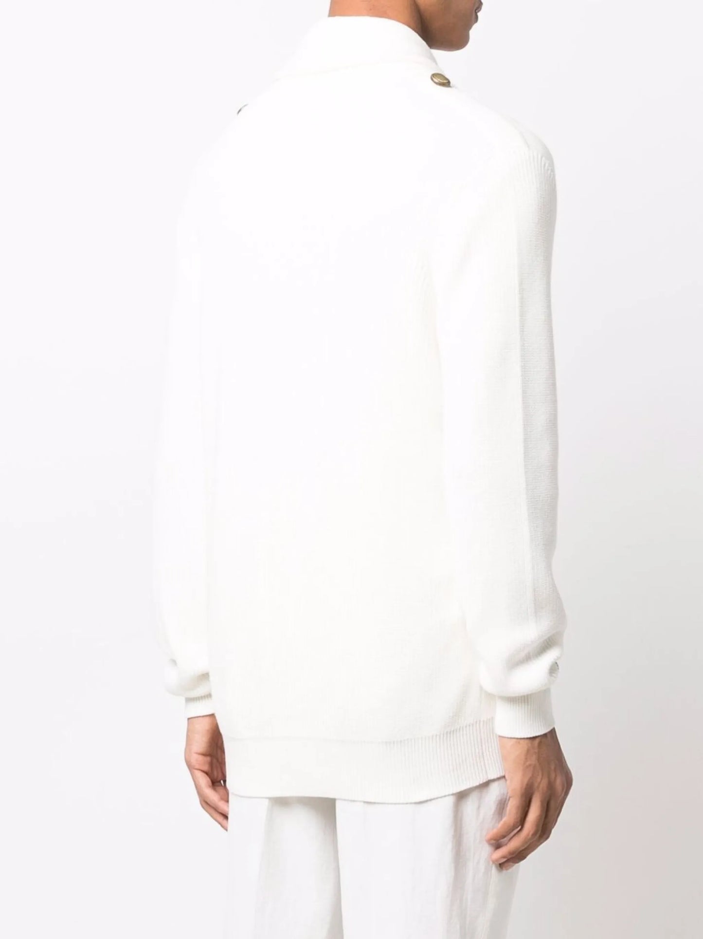 double-breasted buttoned cardigan