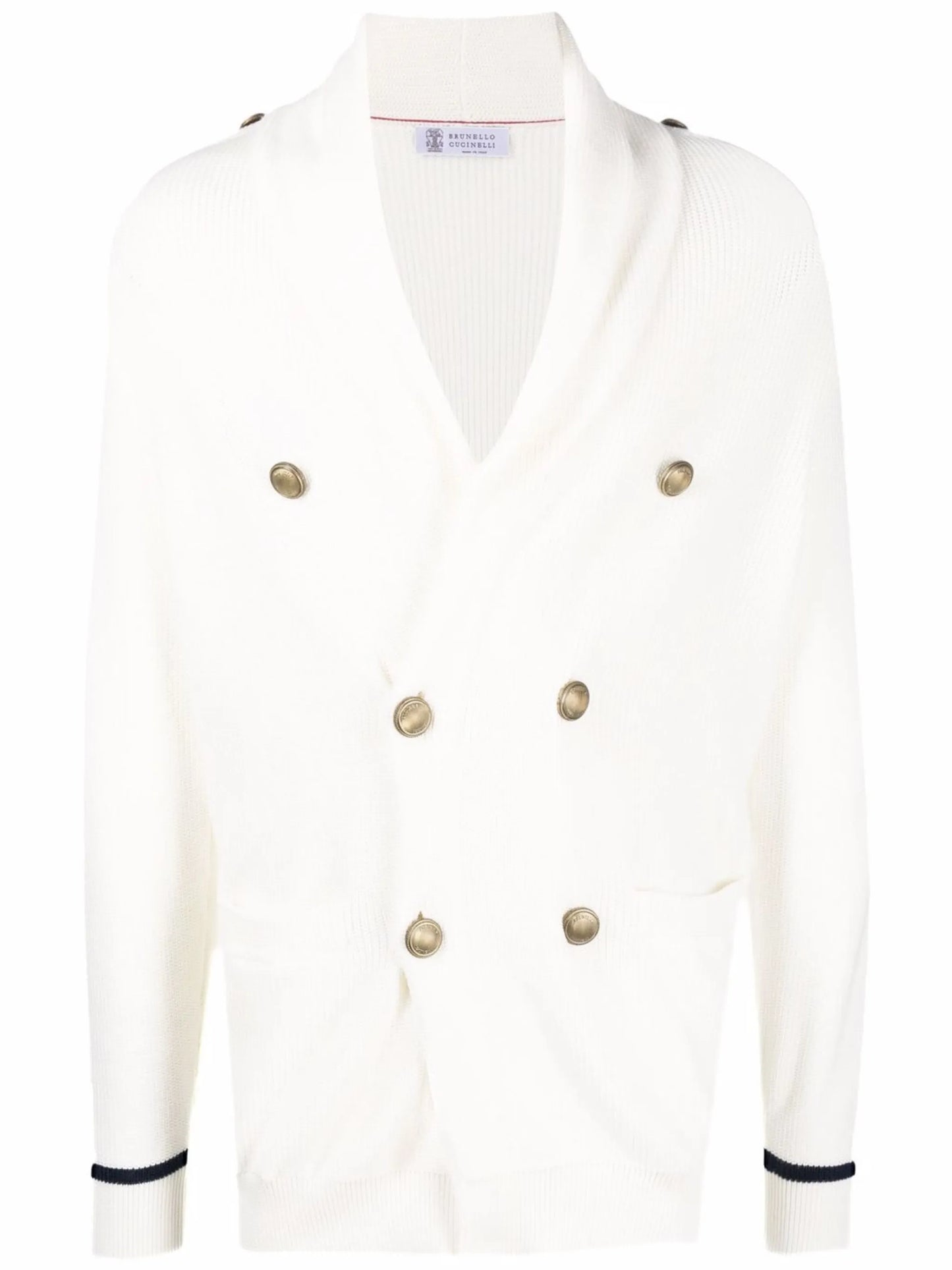double-breasted buttoned cardigan