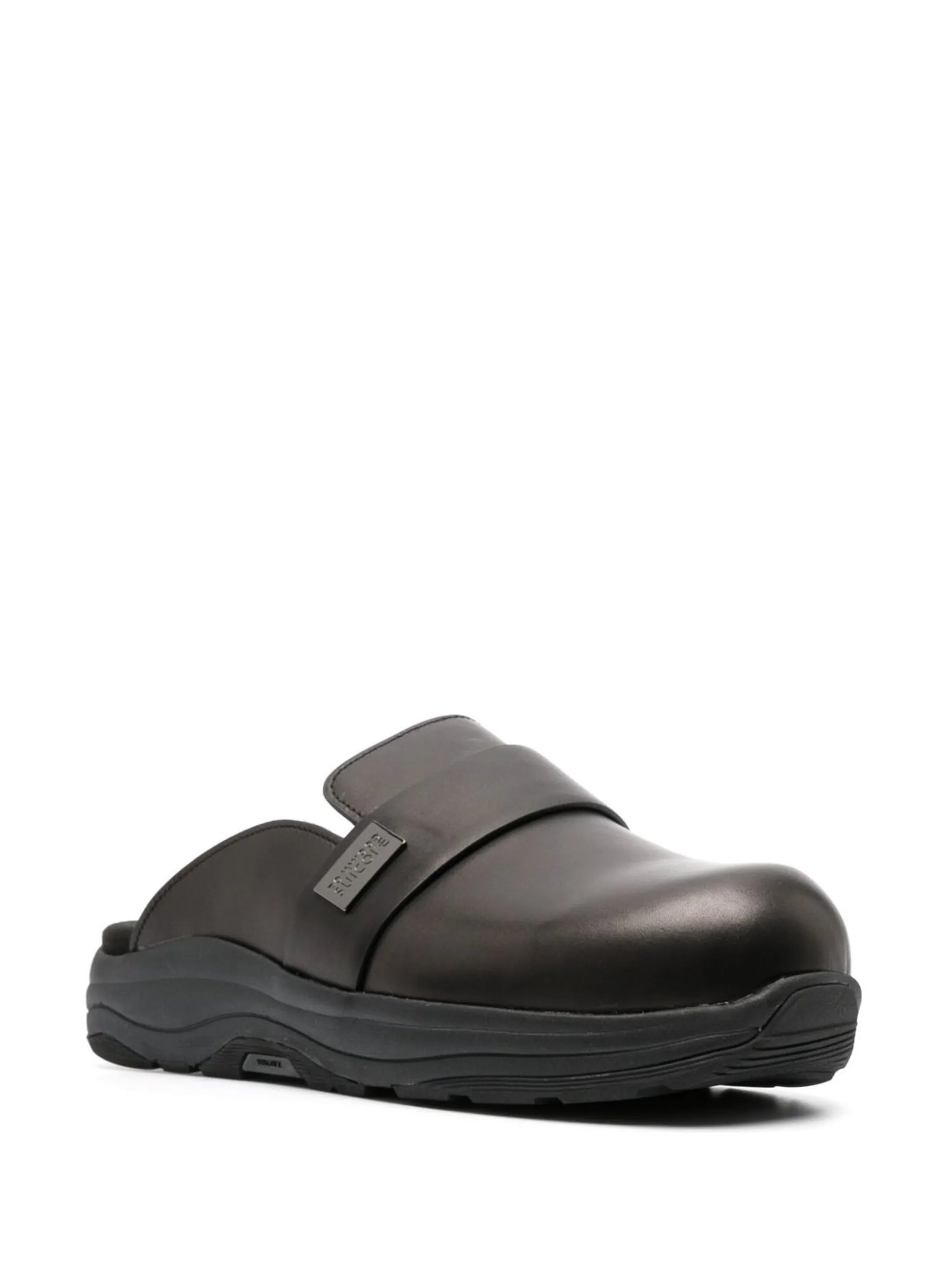 round-toe slip-on mules