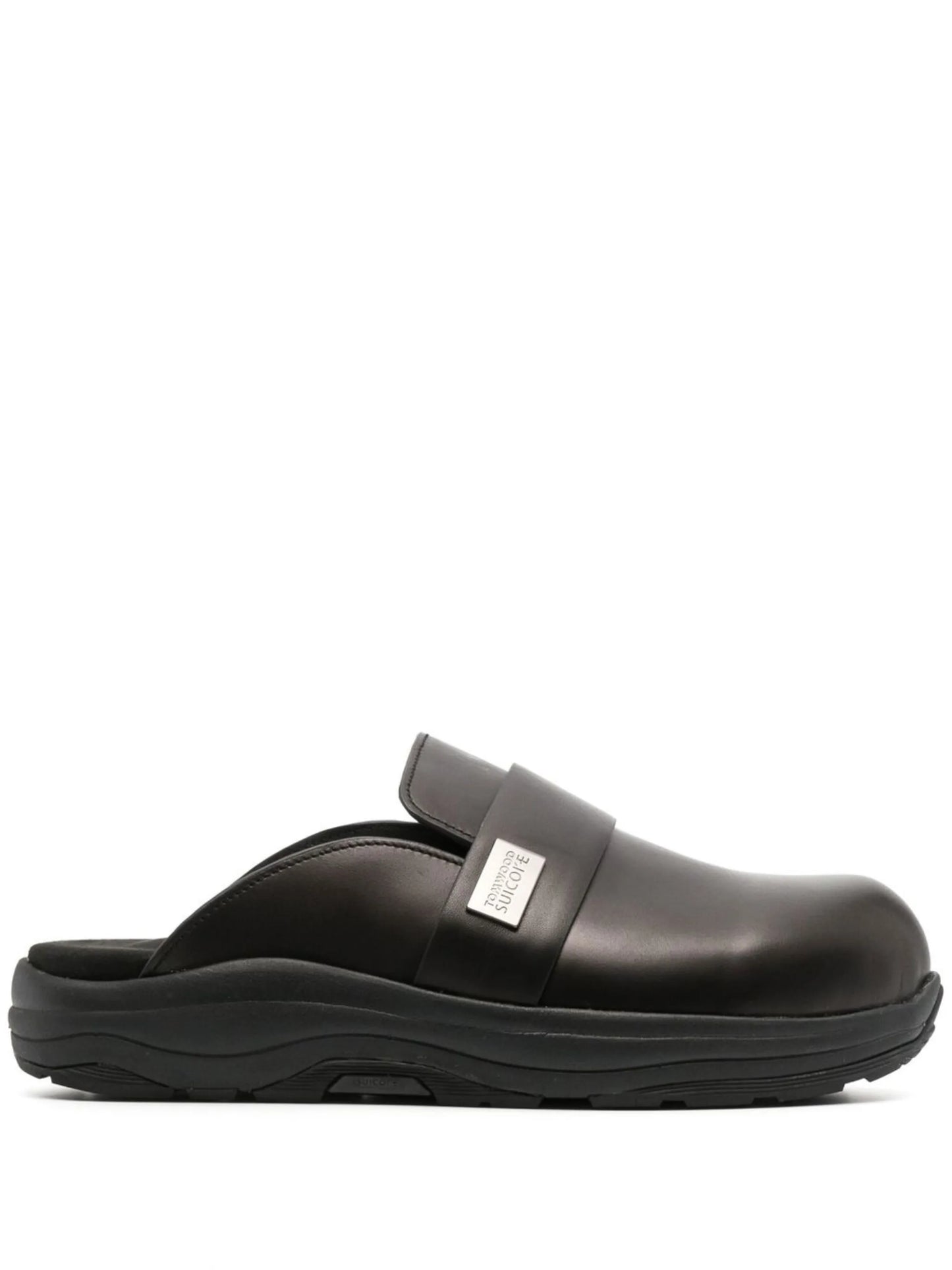 round-toe slip-on mules