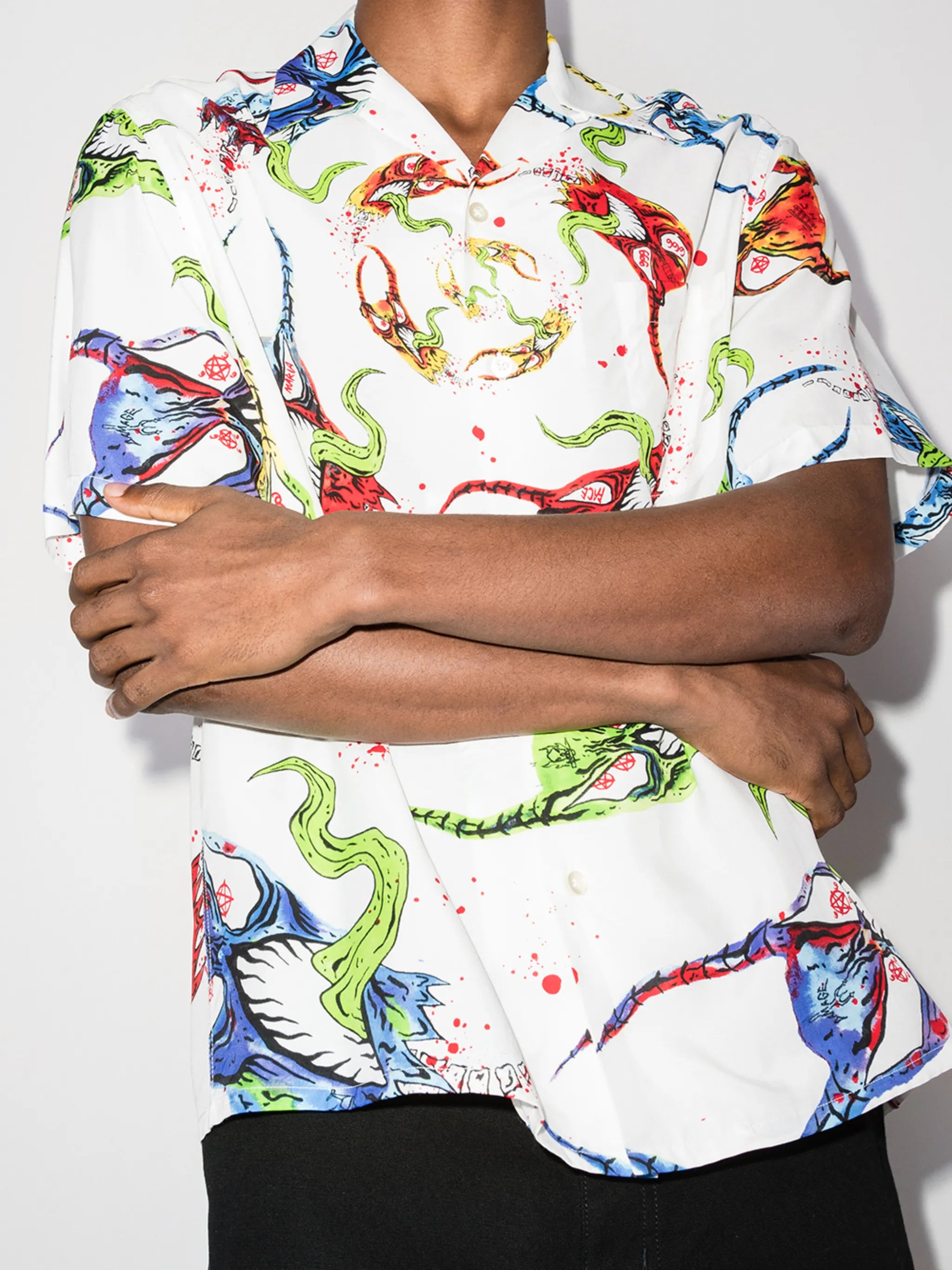 x Neckface Type 3 graphic-print shirt