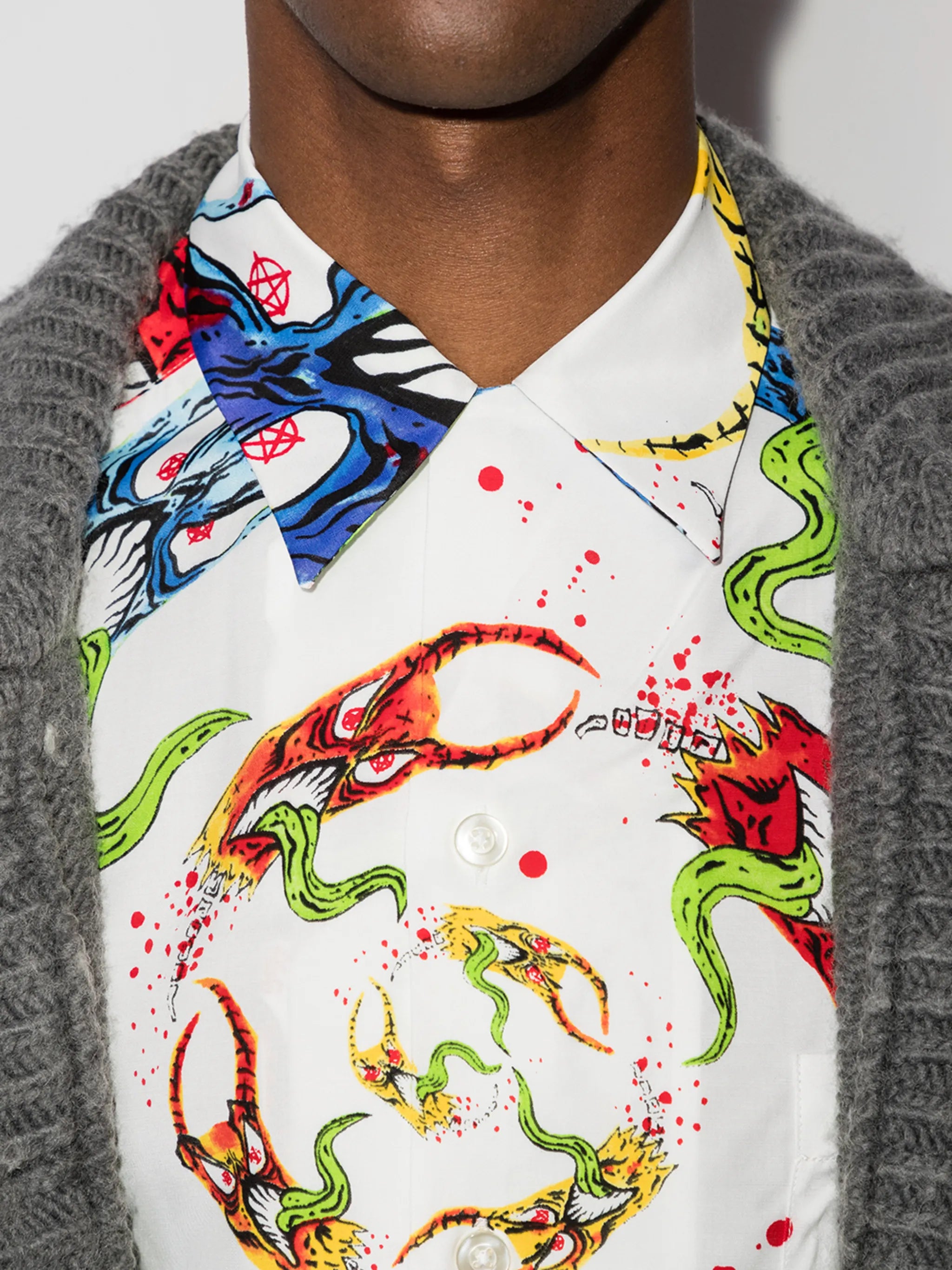 x Neckface Type 3 graphic-print shirt