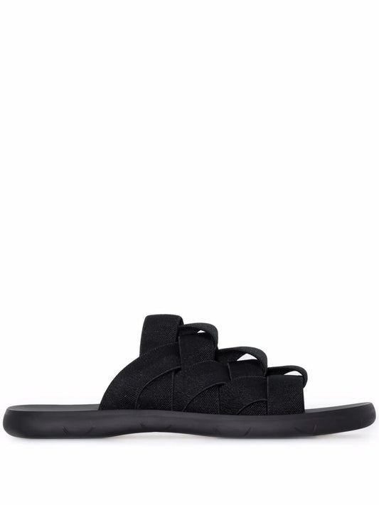 Intrecciato elasticated sandals