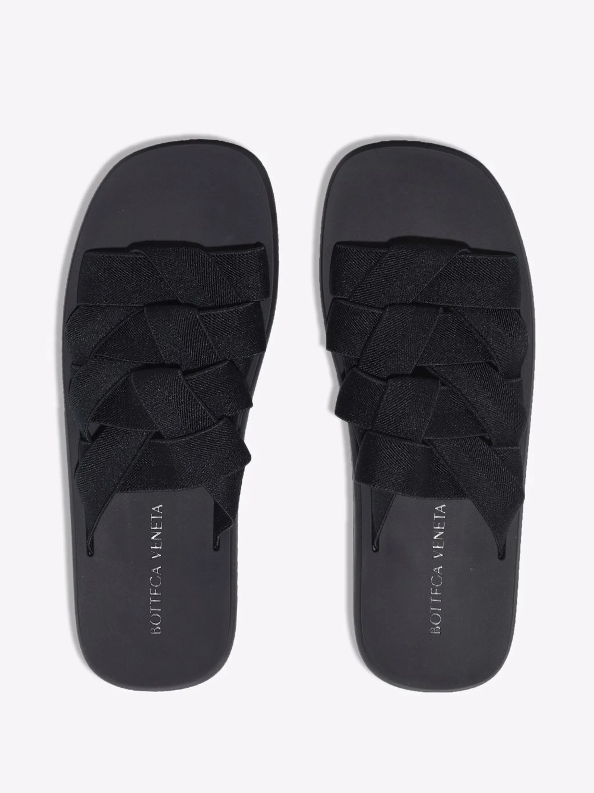 Intrecciato elasticated sandals