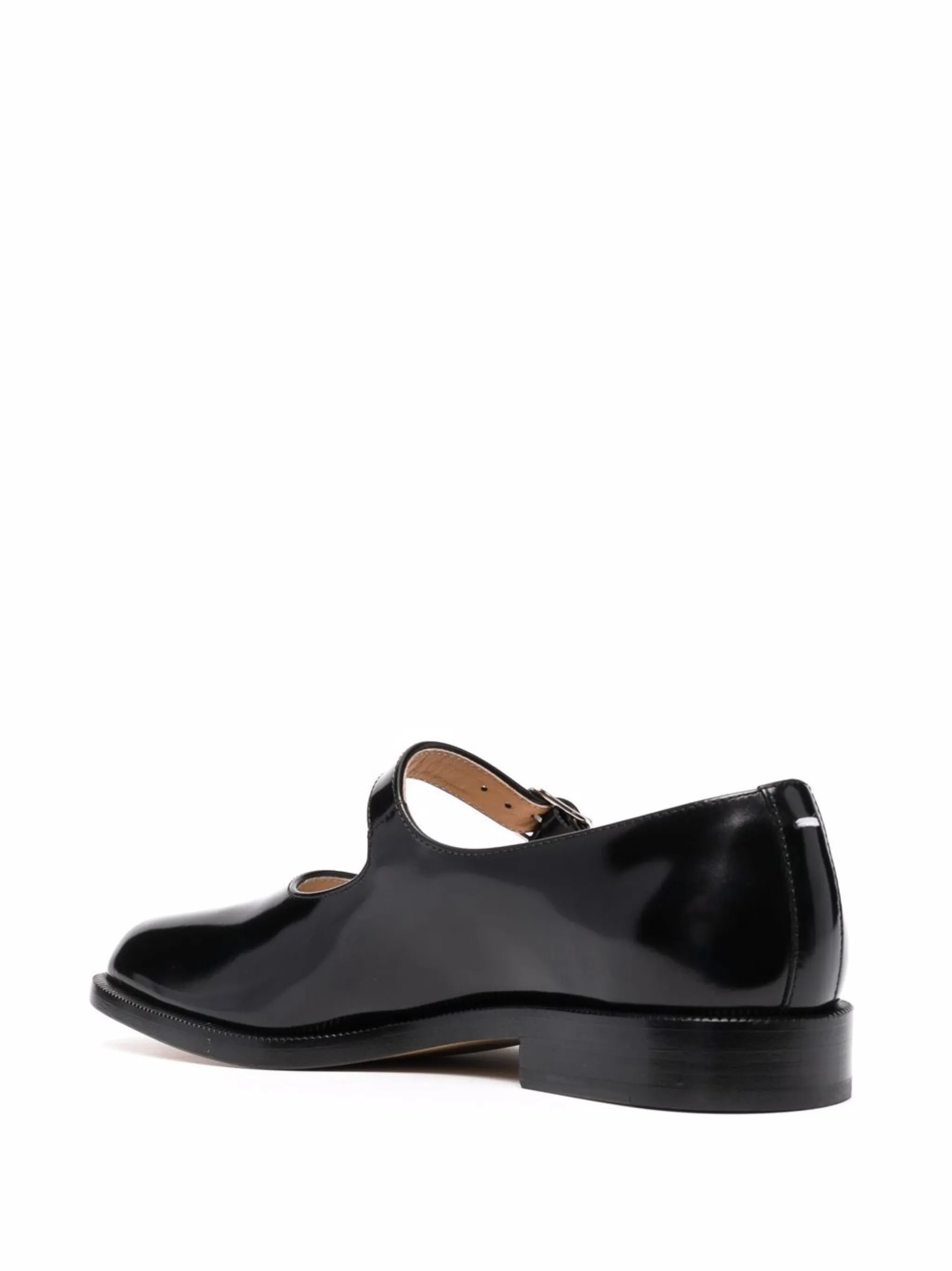 Tabi leather Mary-Jane shoes