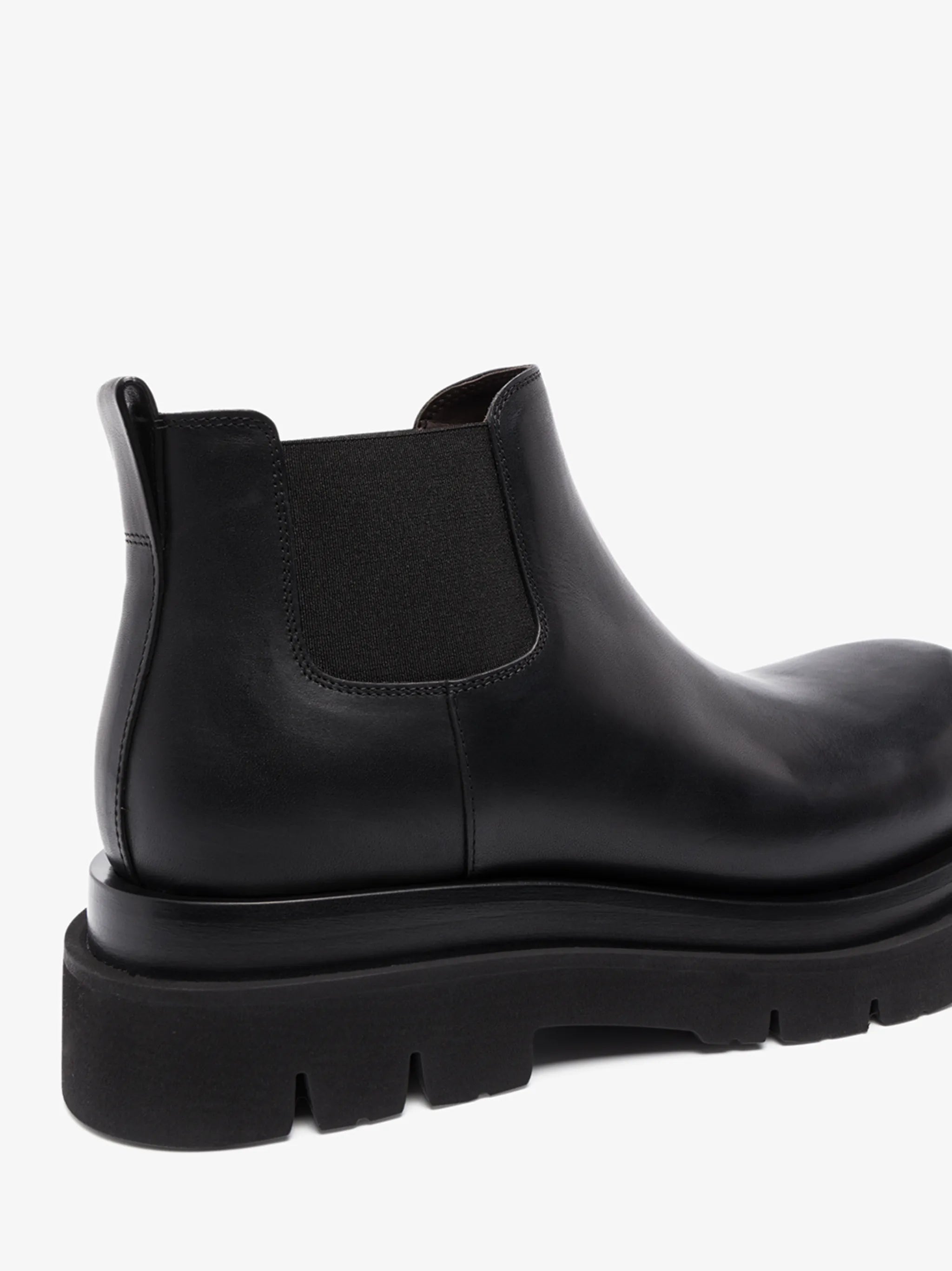 Lug leather Chelsea boots