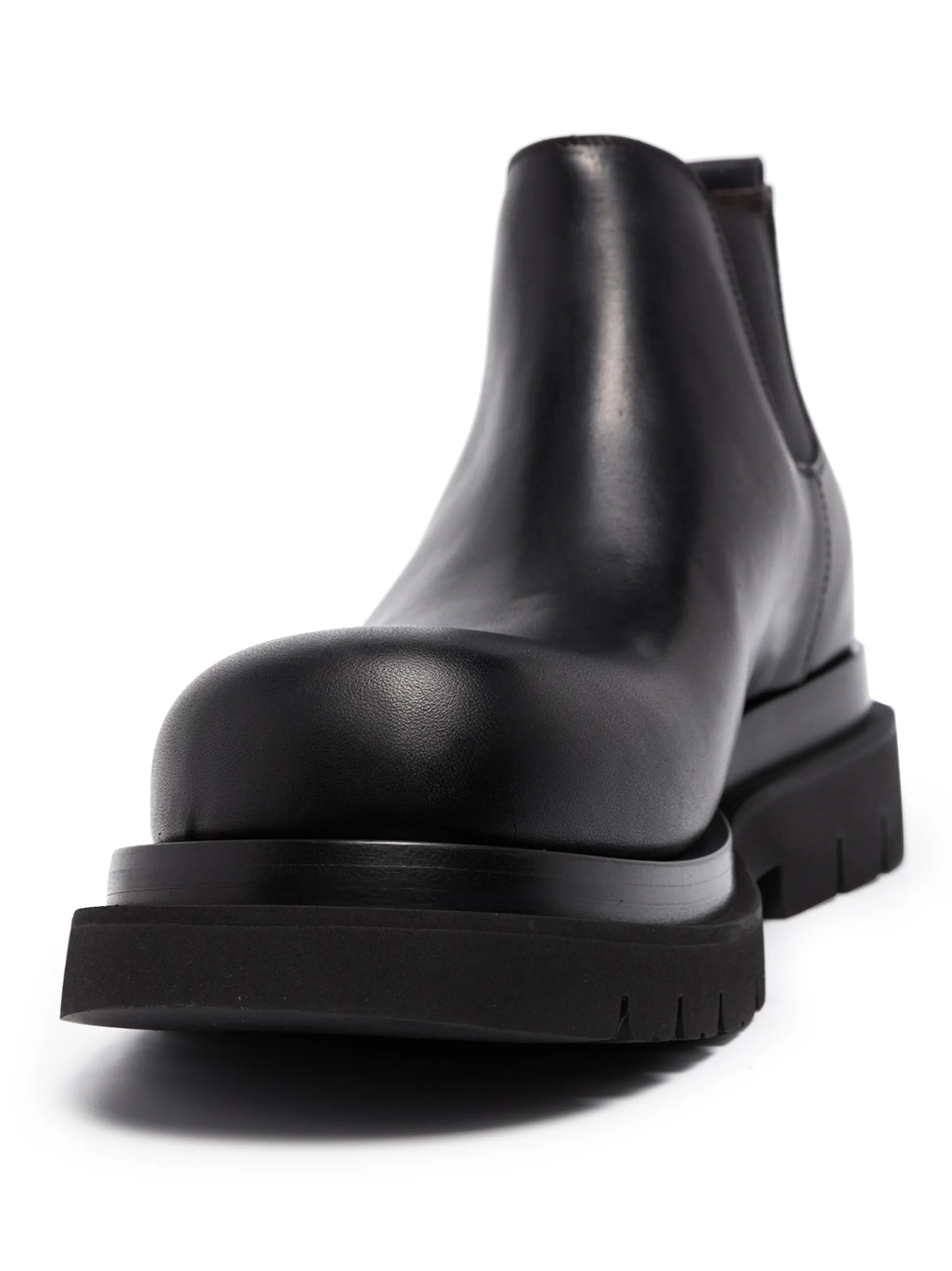 Lug leather Chelsea boots