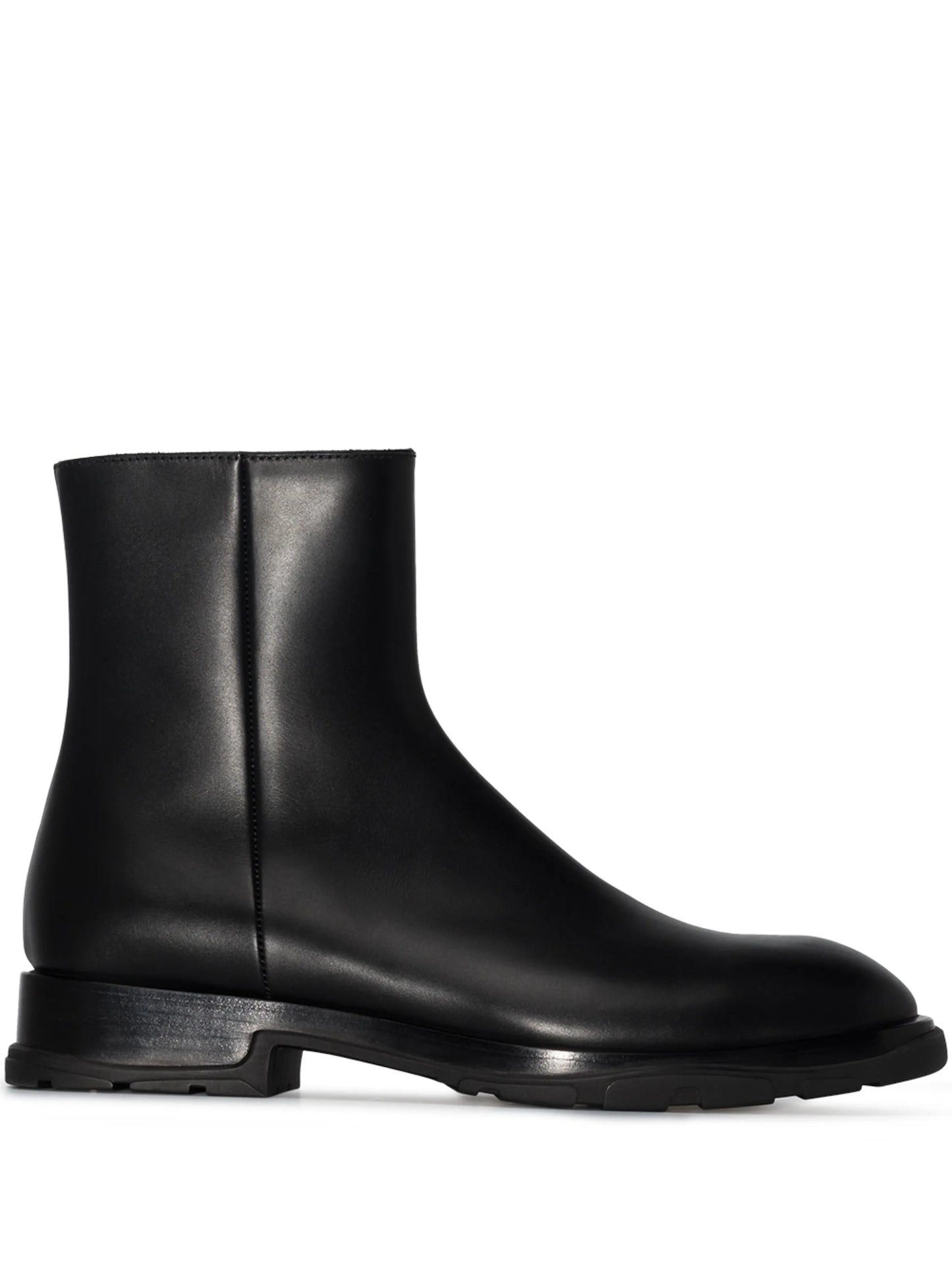 zip-up ankle boots