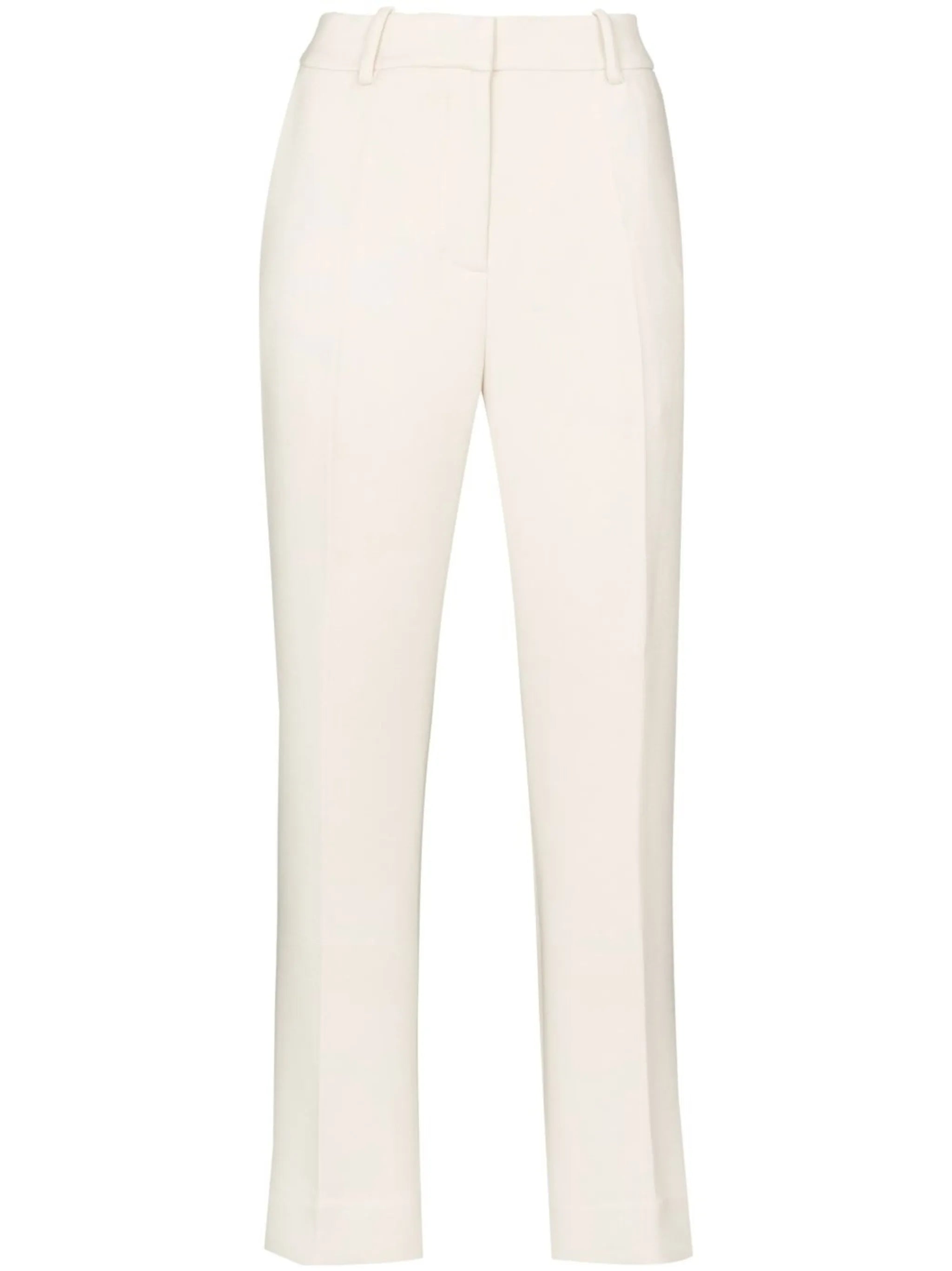 slim-cut cropped trousers