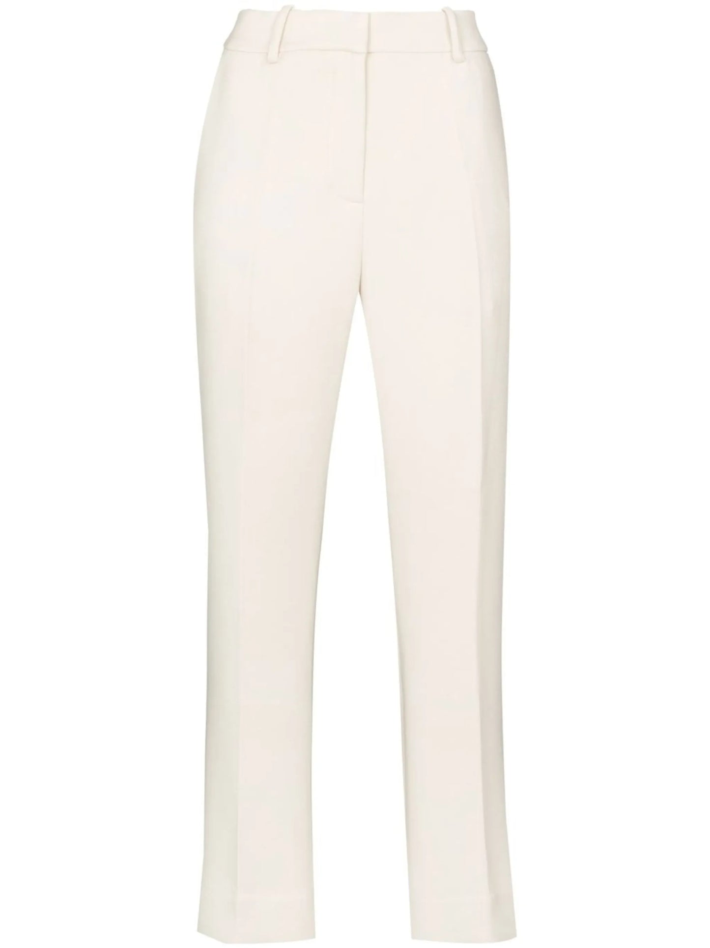 slim-cut cropped trousers