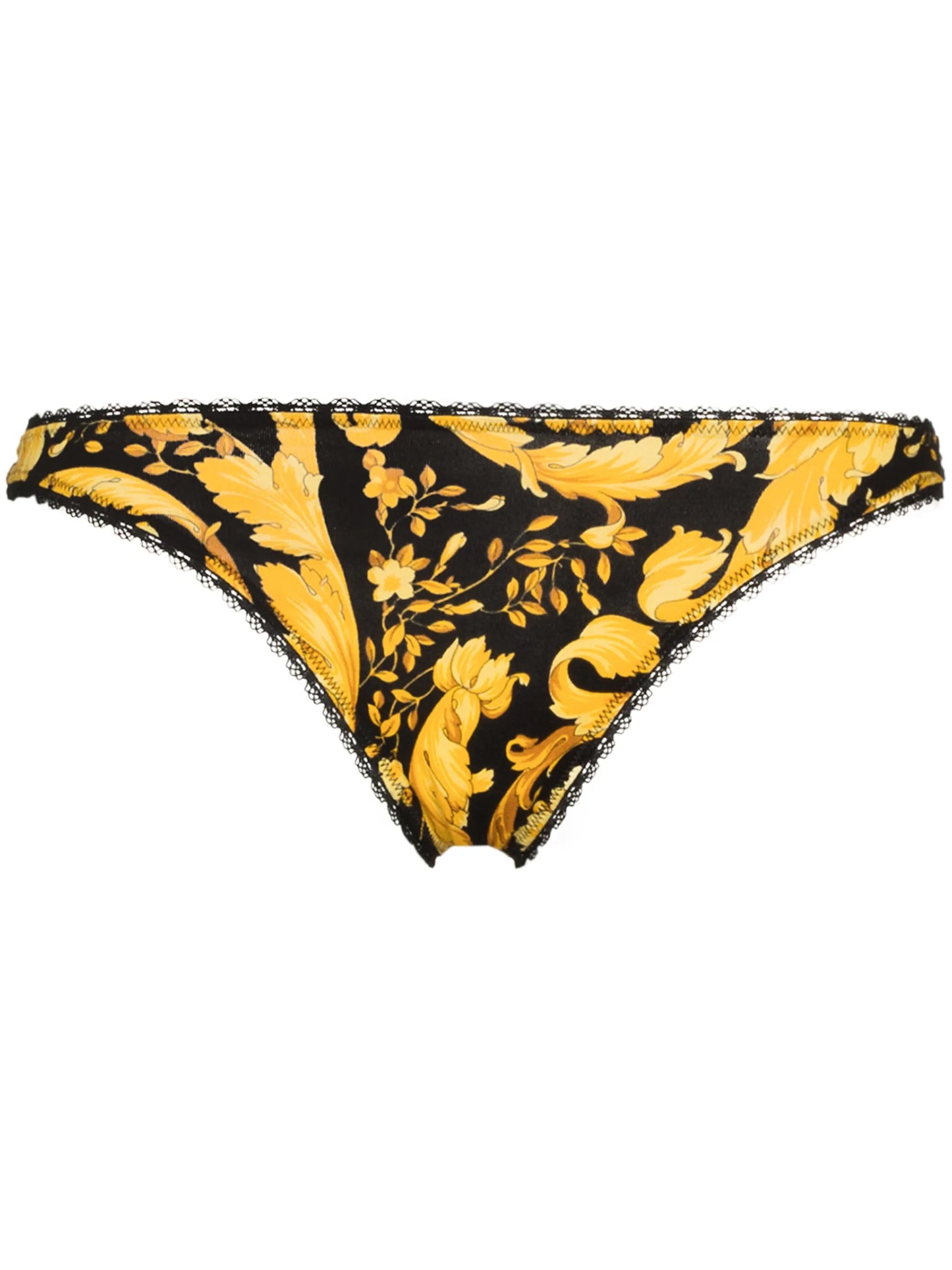 Barocco stretch-cotton thong