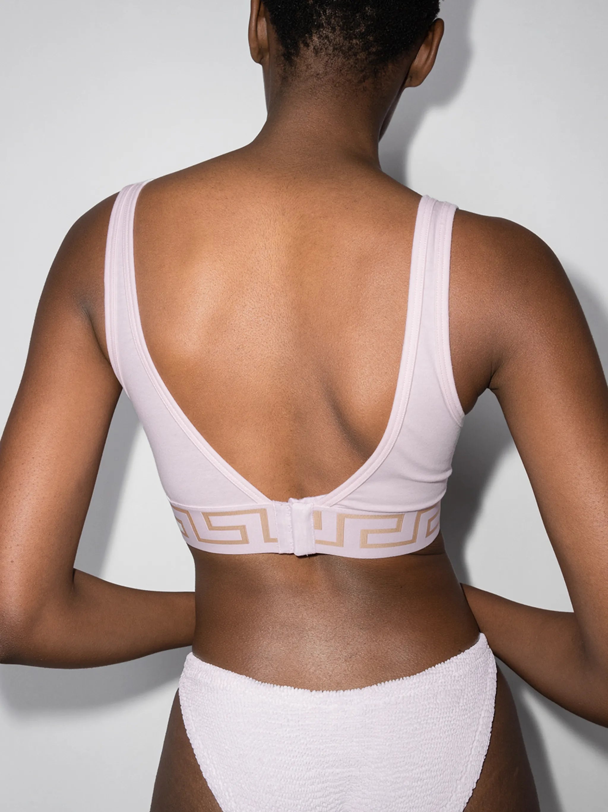 Greca Border triangle bralette