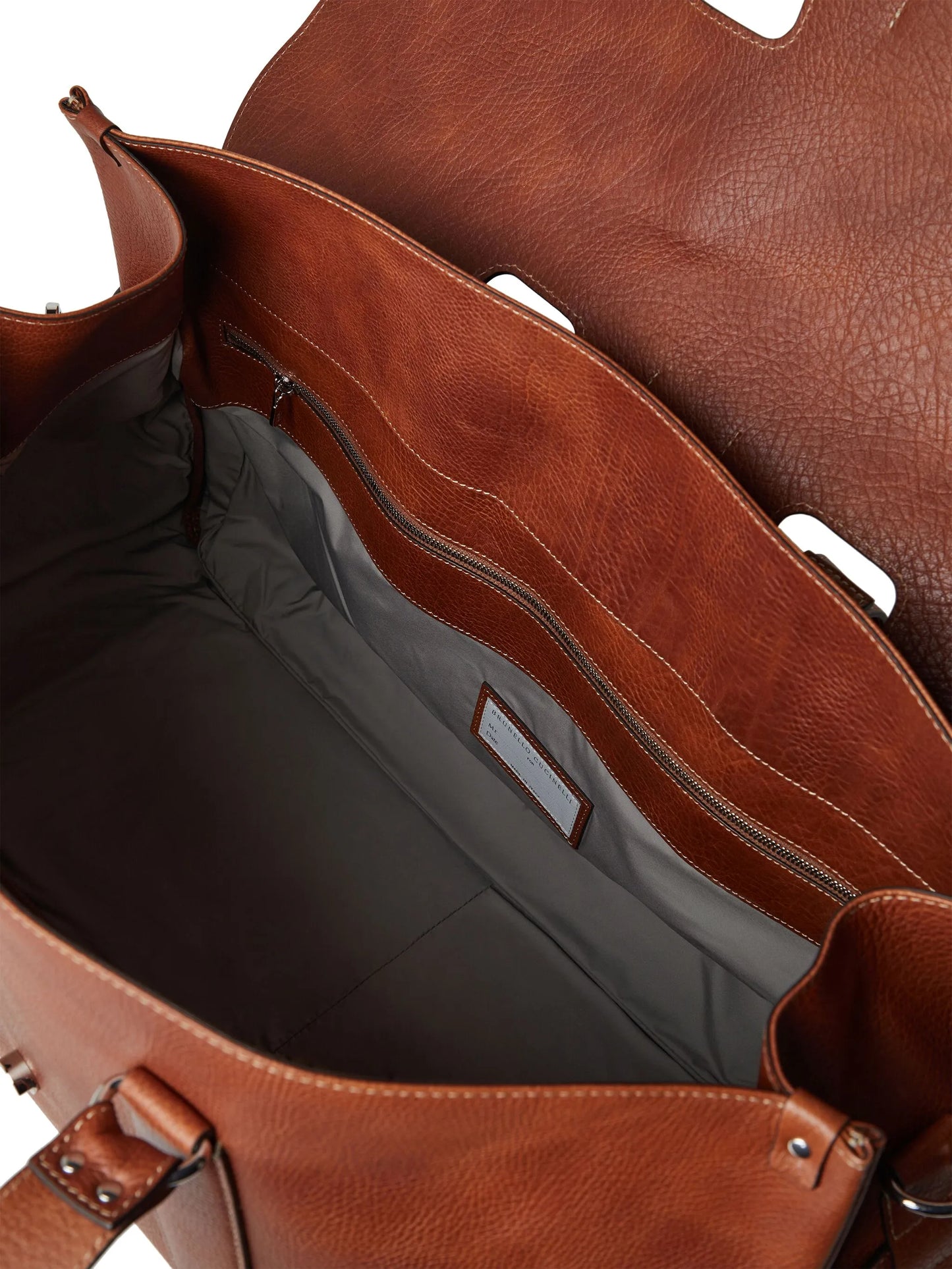 logo-print pebble-texture holdall bag