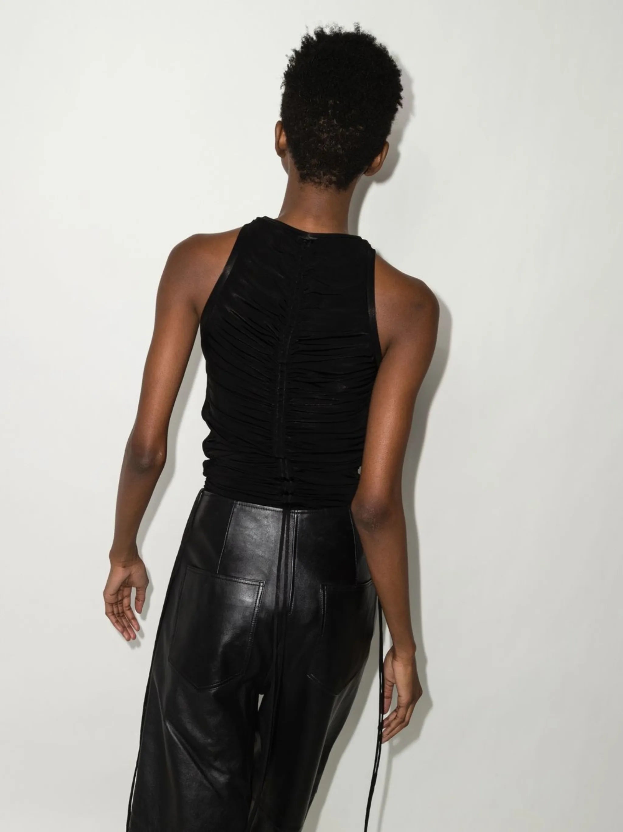 ruched sleeveless body
