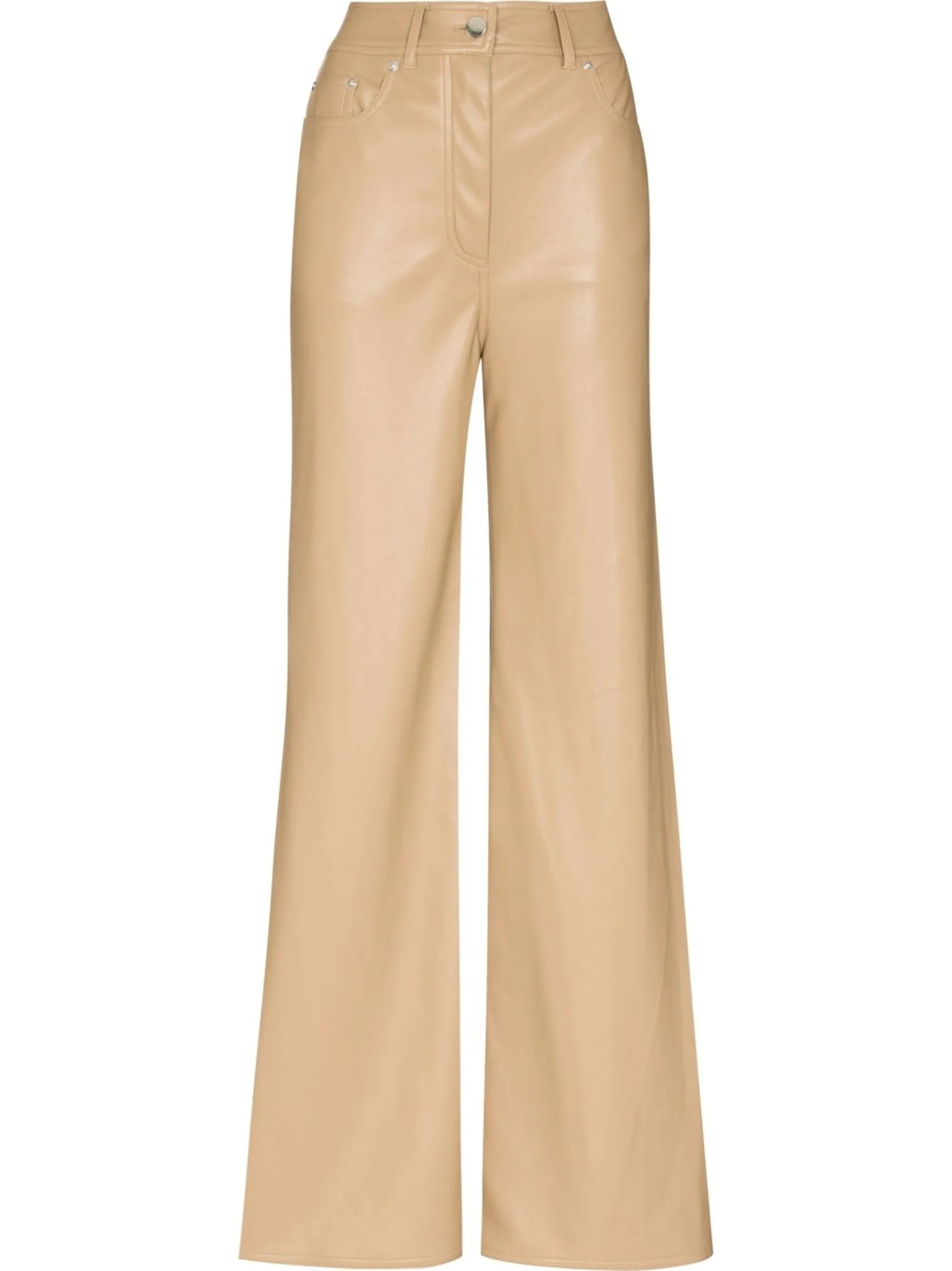 Jelena wide-leg faux-leather trousers