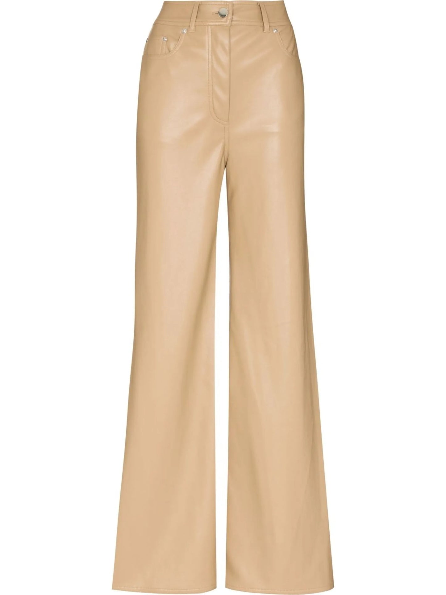 Jelena wide-leg faux-leather trousers