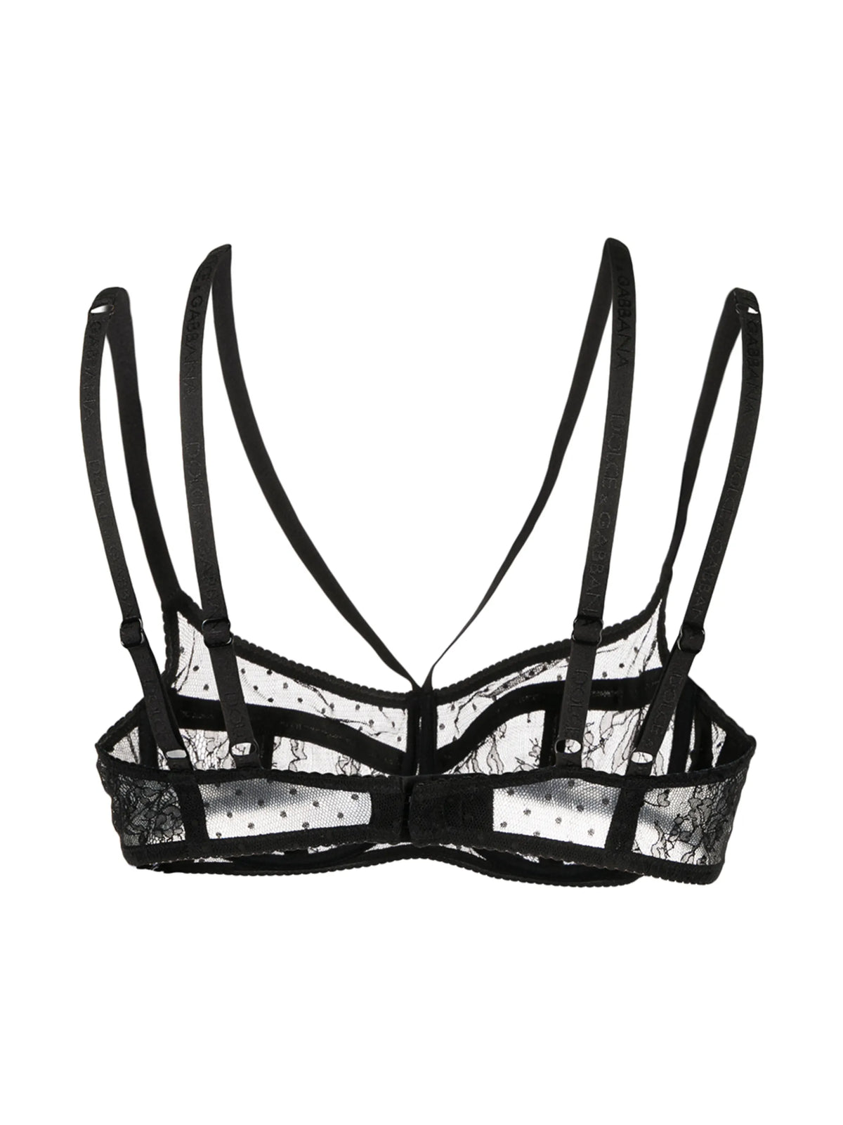 floral-lace balcony bra