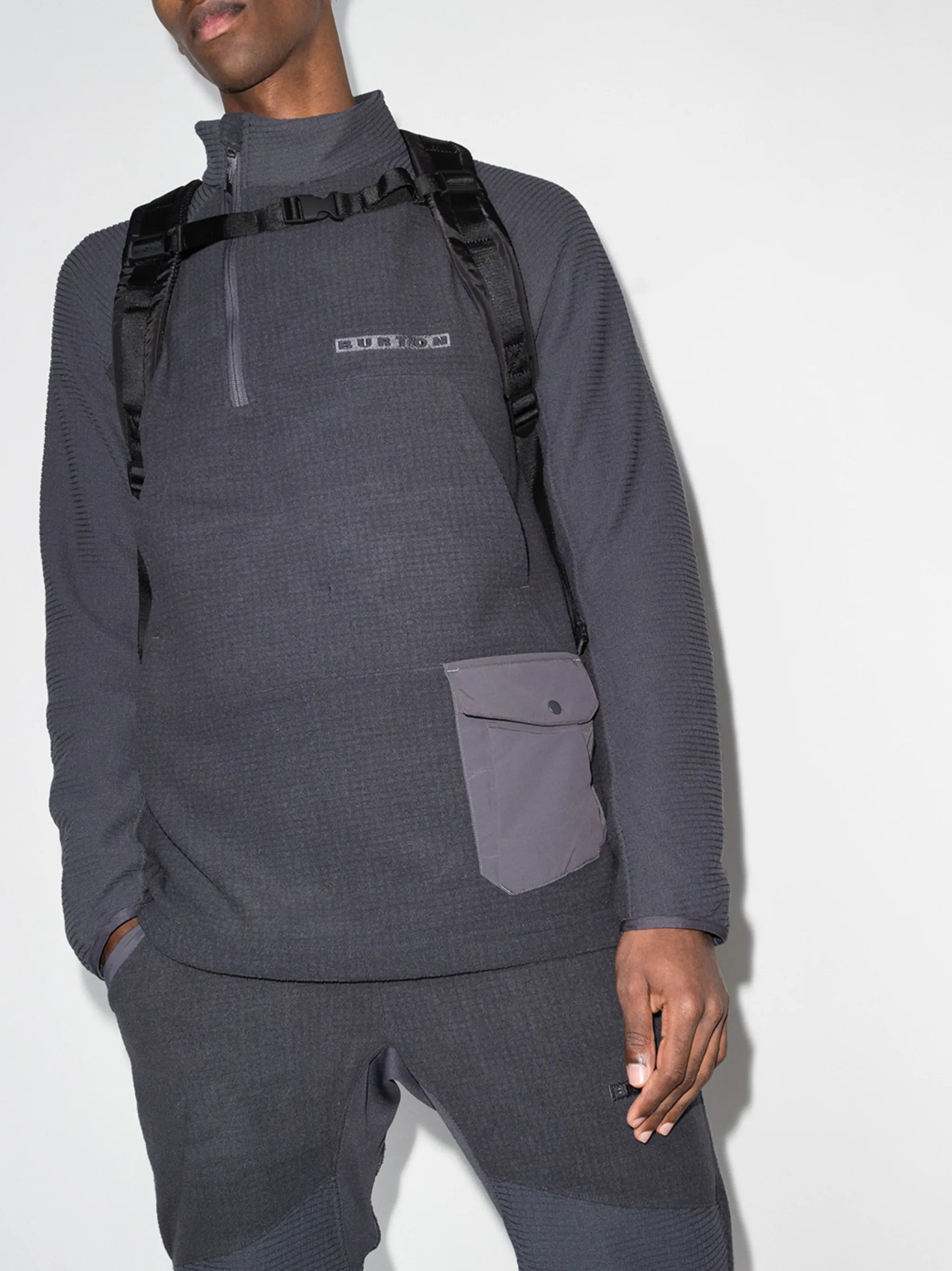 Breaker fleece jacket