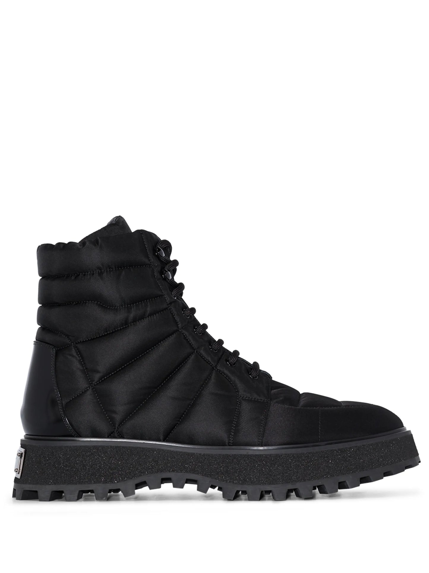 quilted leather ankle boots